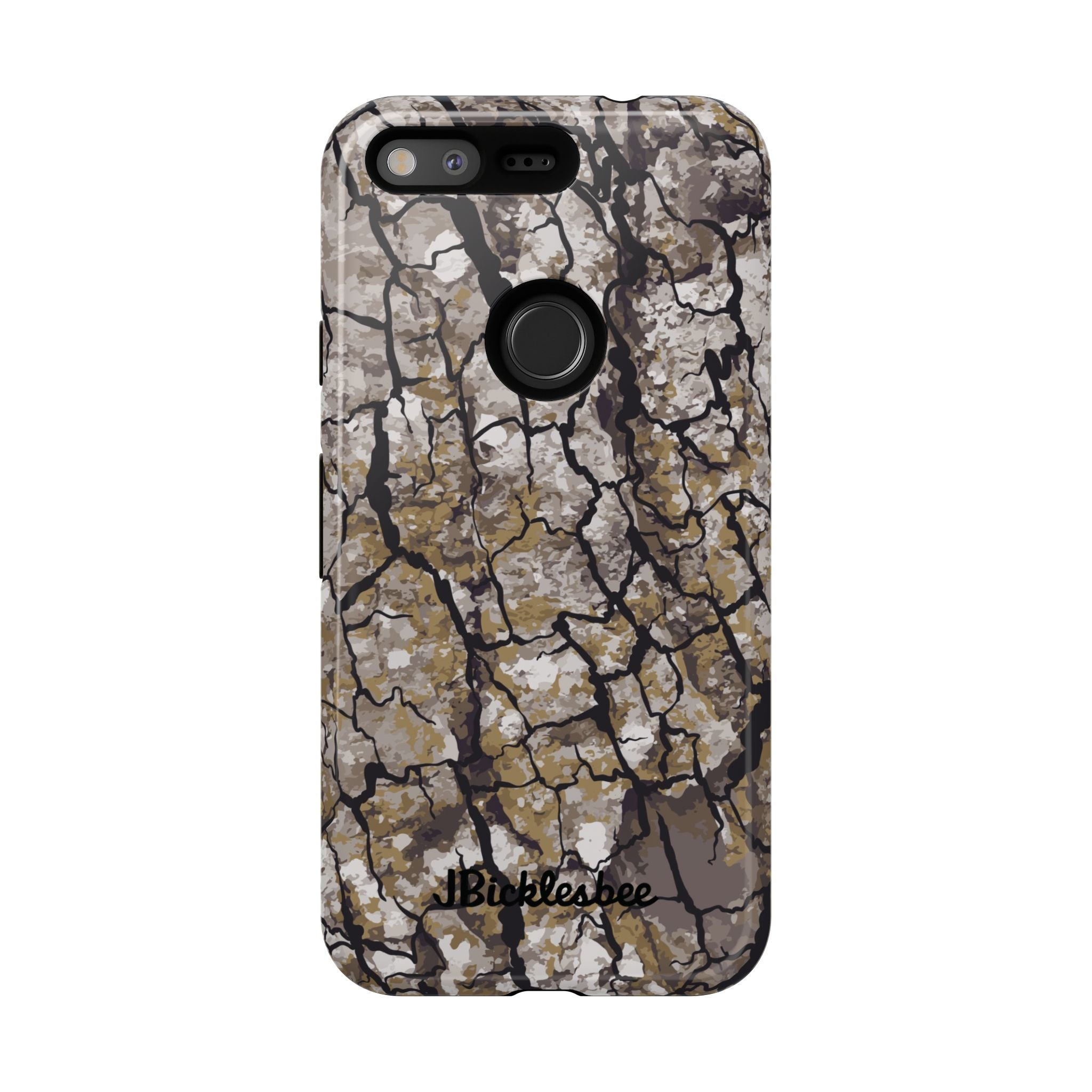 Alpha Tree Bark Camo Pixel Tough Case