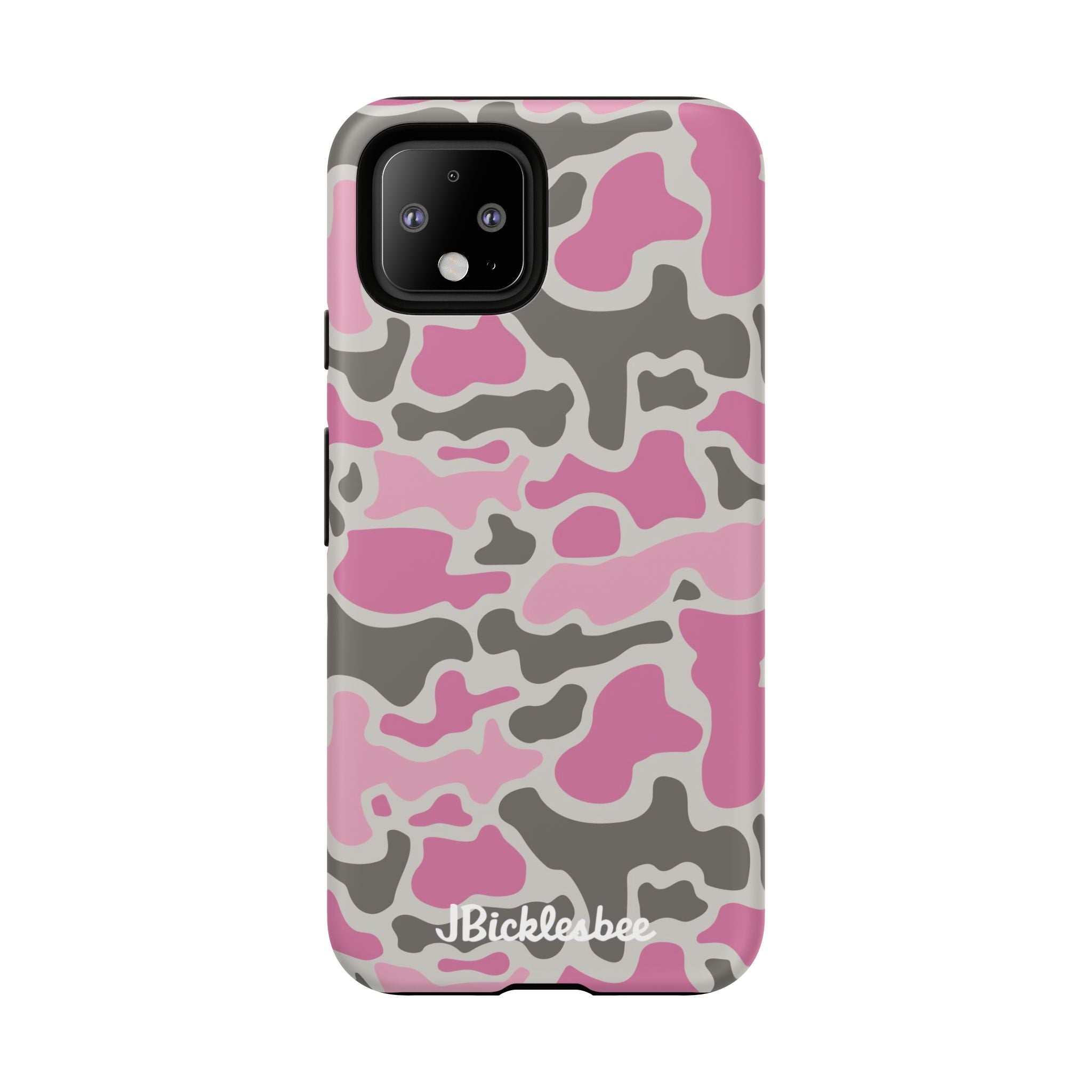 Pink Retro Duck Camo Pixel Tough Case