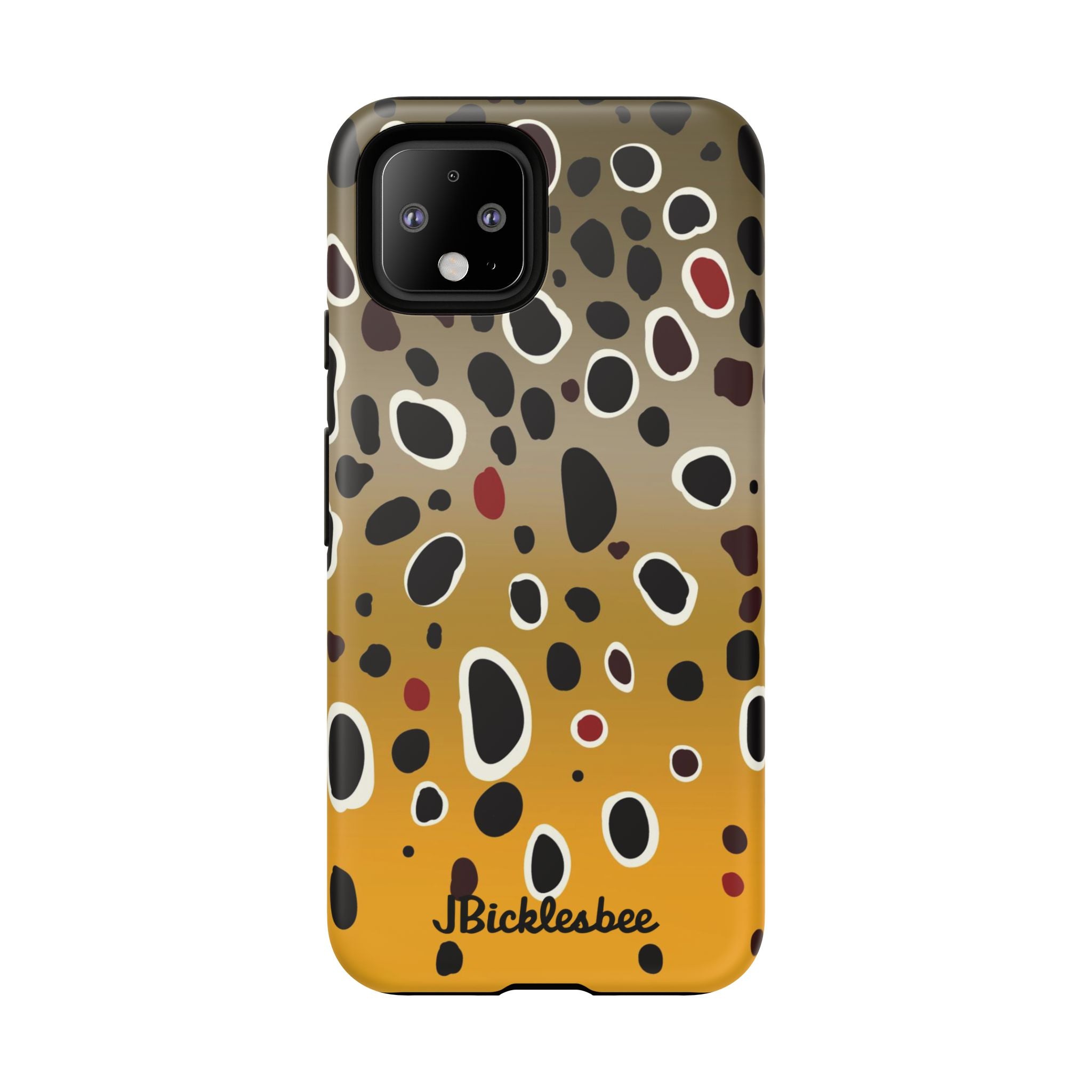 Brown Trout Pattern Pixel Tough Case