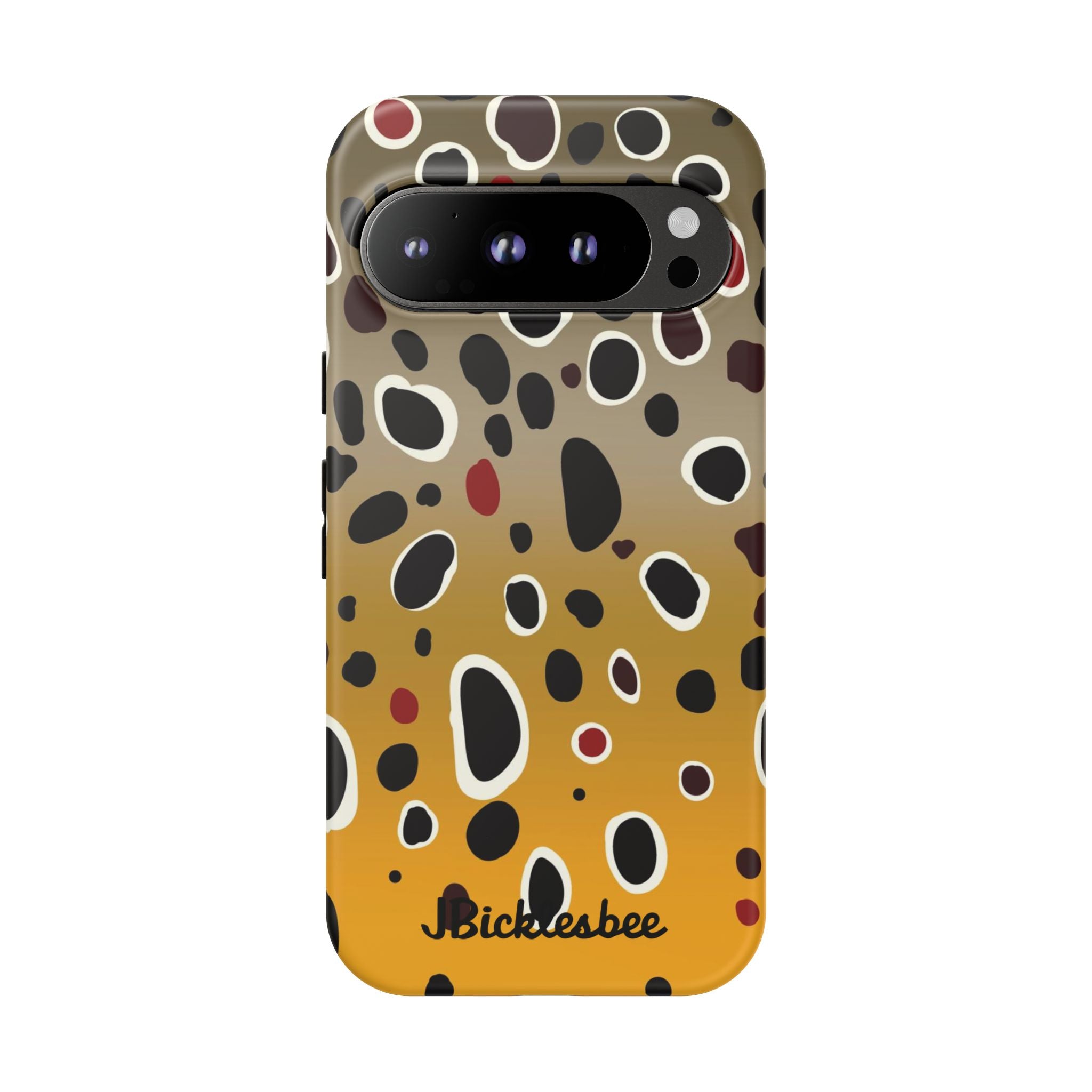 Brown Trout Pattern Pixel Tough Case