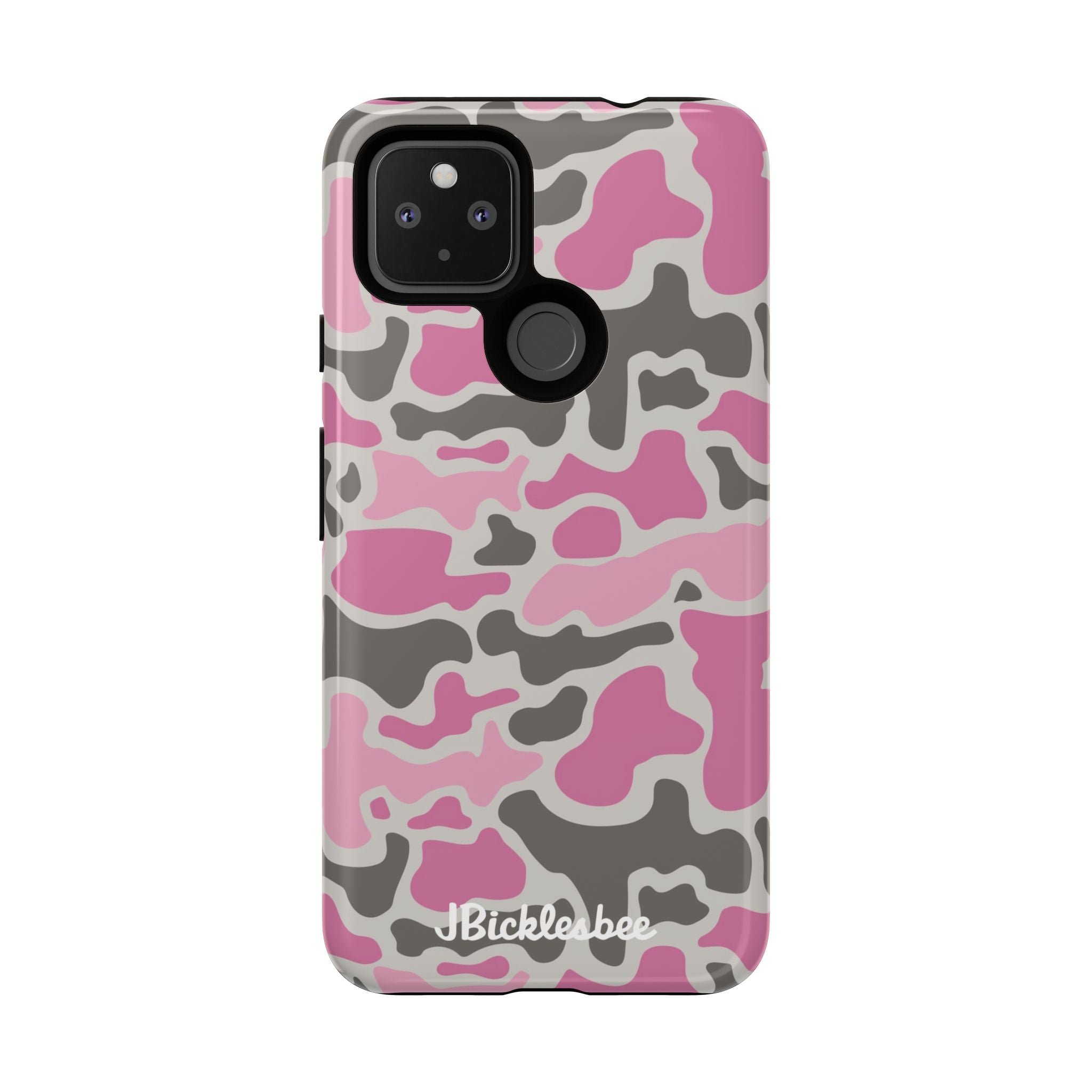 Pink Retro Duck Camo Pixel Tough Case