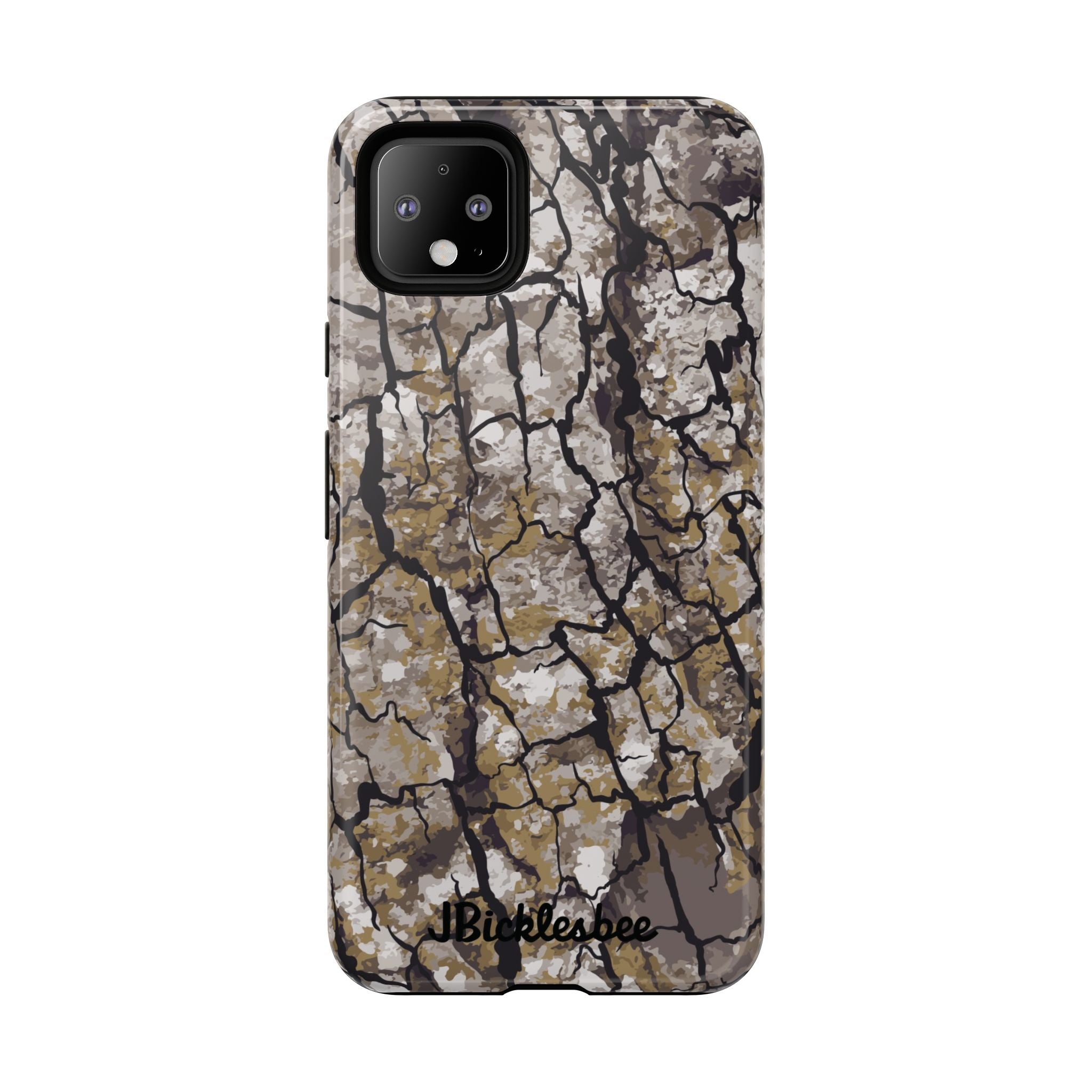 Alpha Tree Bark Camo Pixel Tough Case