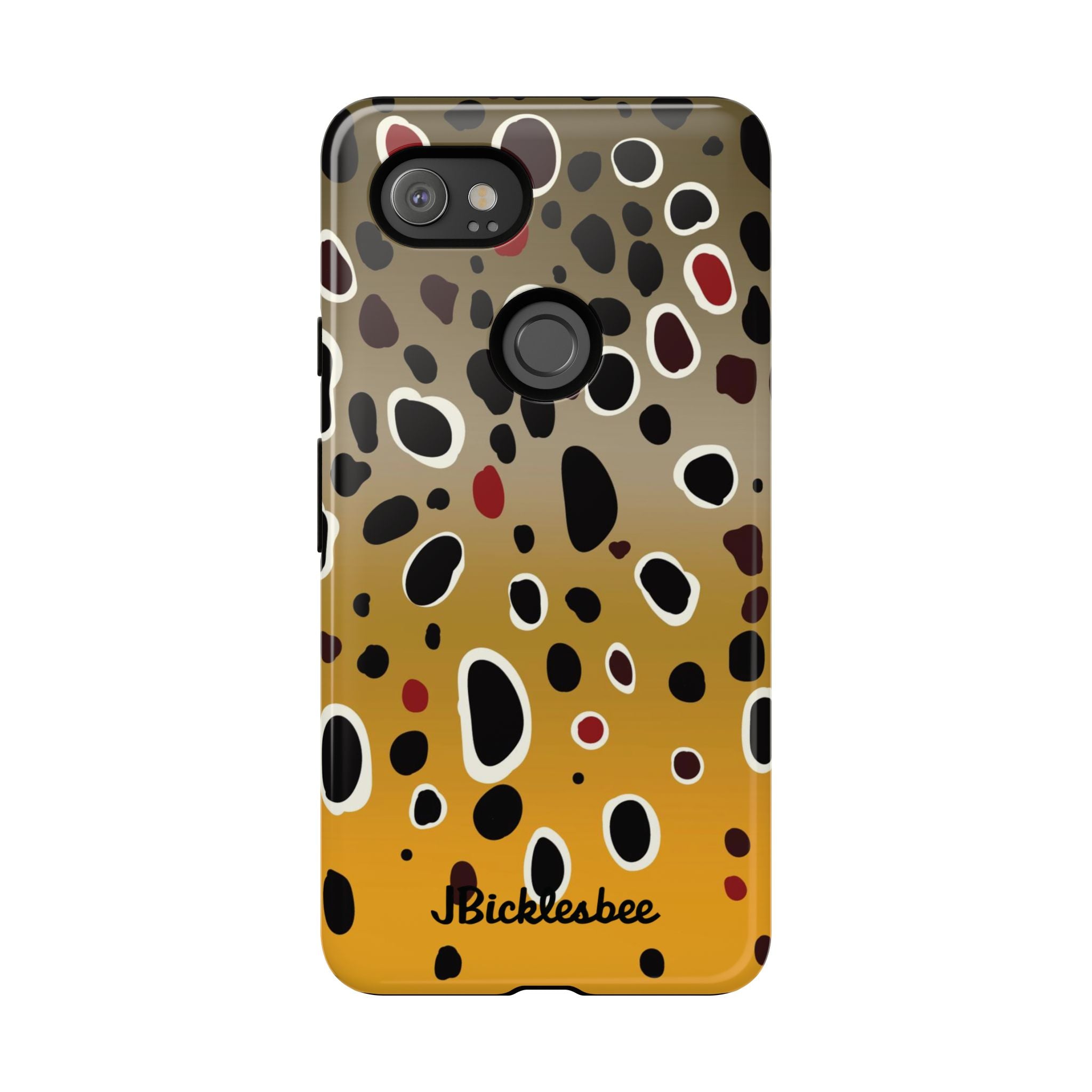 Brown Trout Pattern Pixel Tough Case