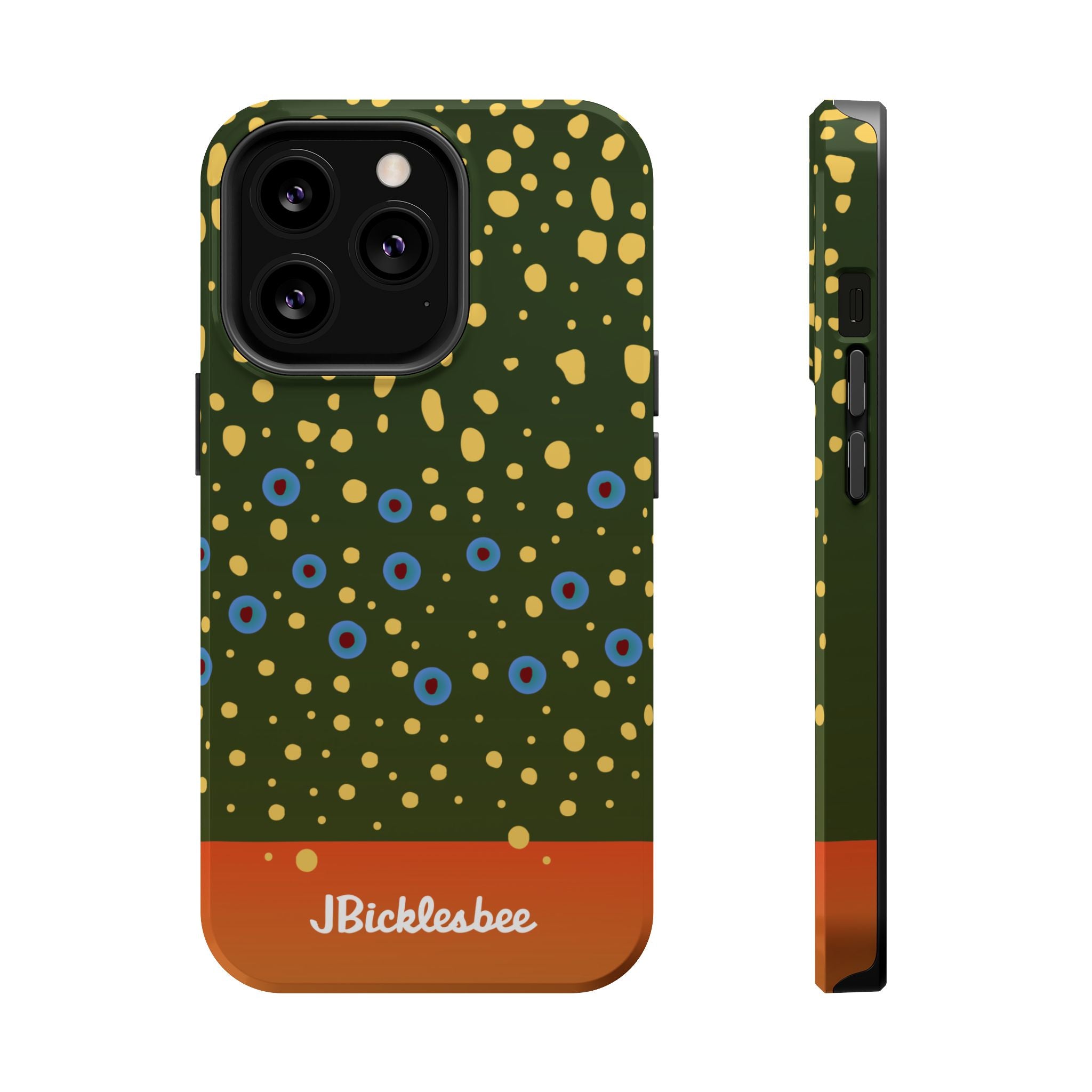 Brook Trout Pattern MagSafe iPhone Case