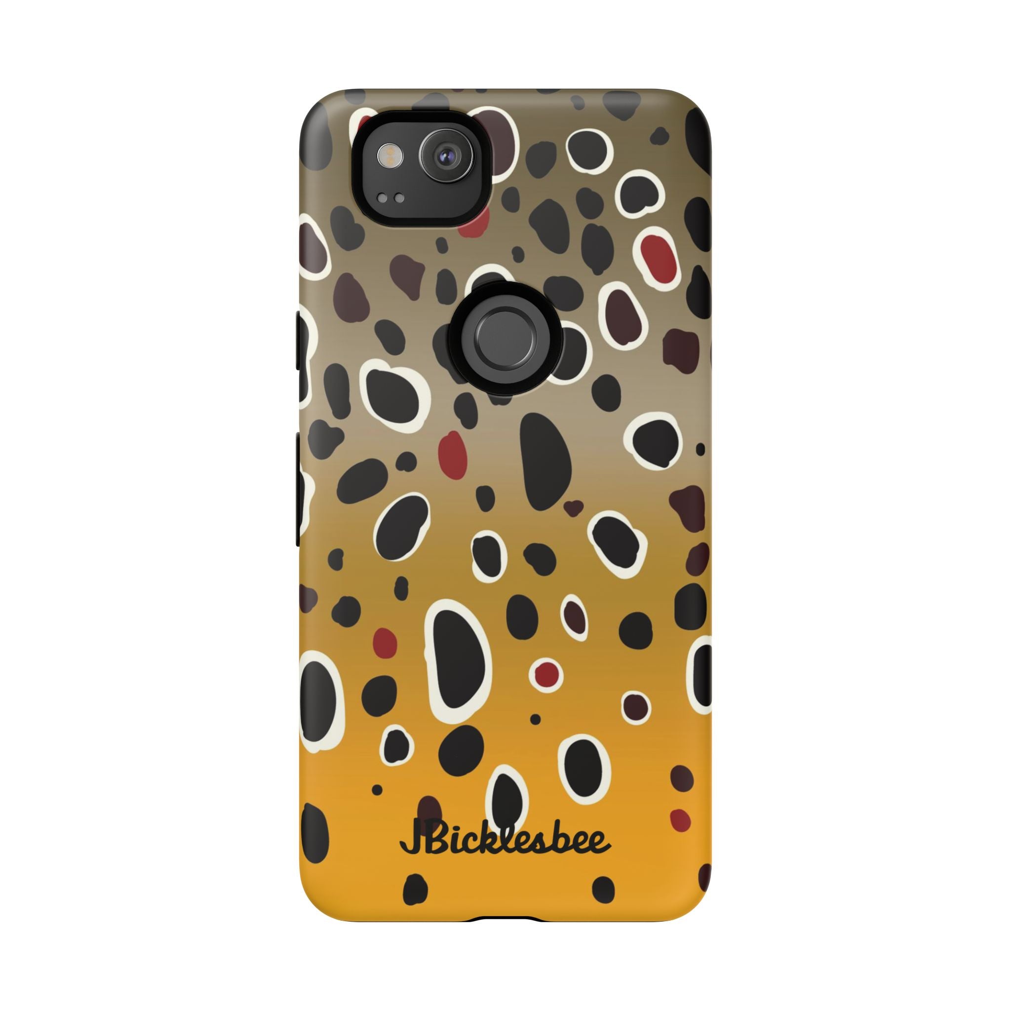 Brown Trout Pattern Pixel Tough Case