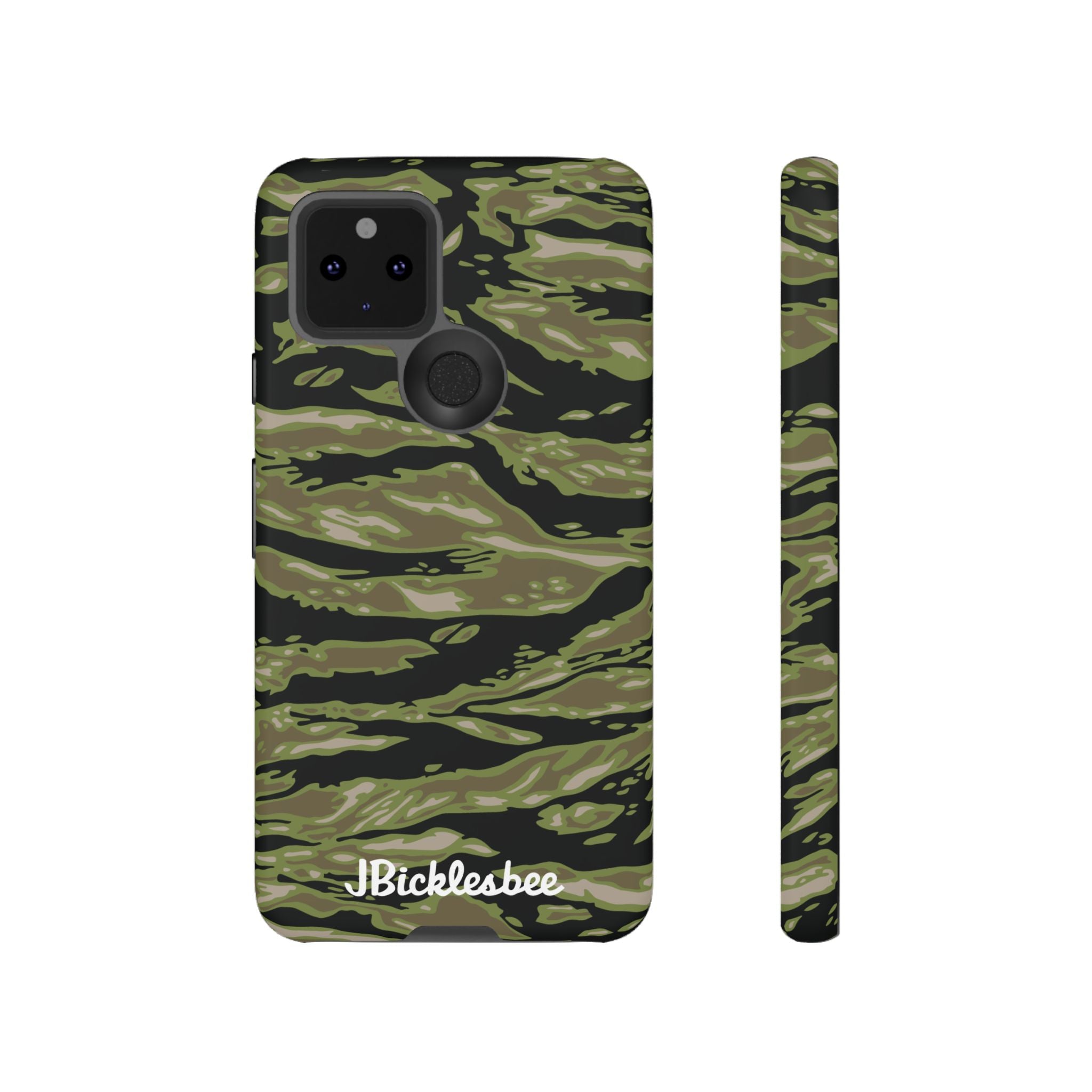 Retro Woodland Camo Tiger Stripe Pixel Tough Case