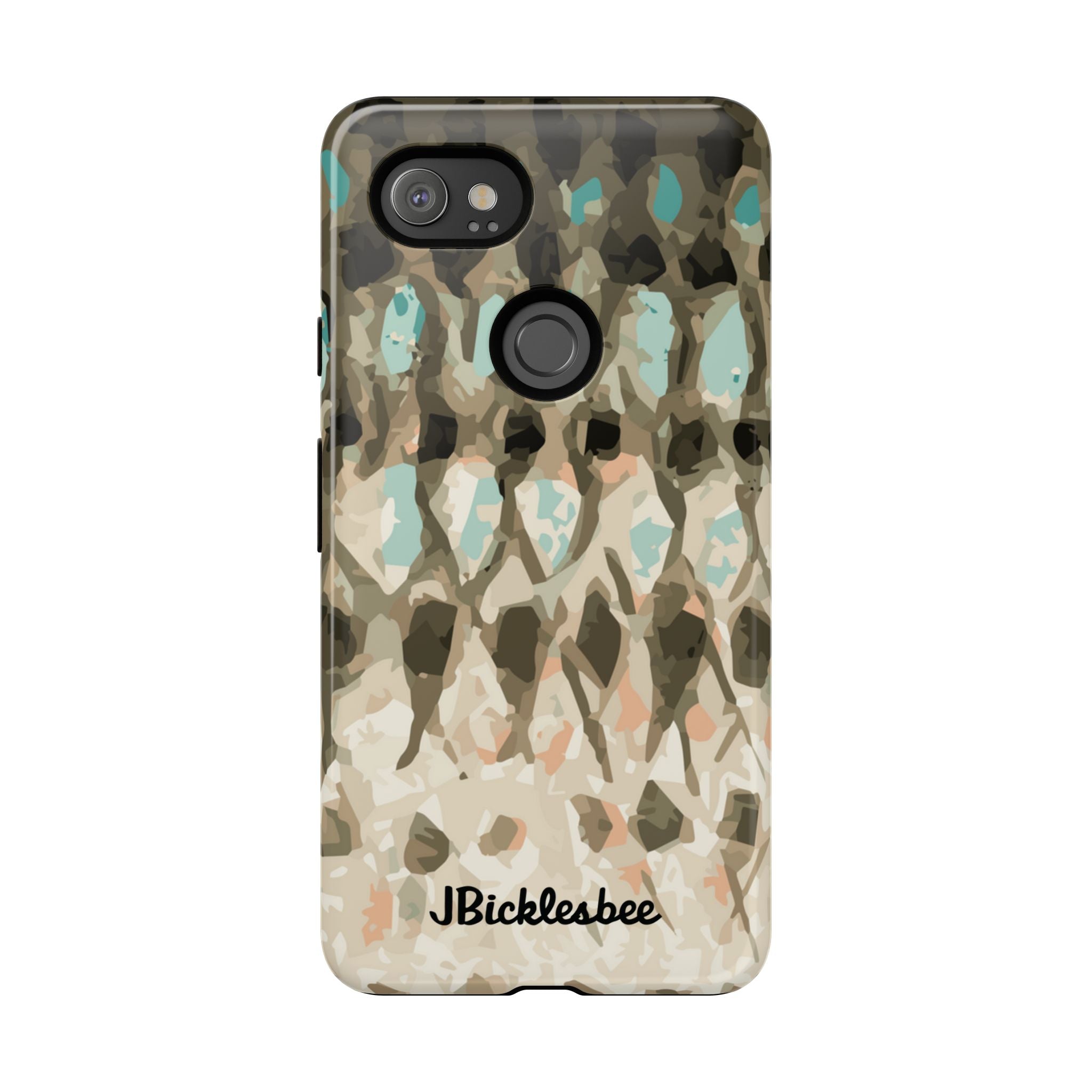 Striped Bass Rockfish Pattern Pixel Tough Case