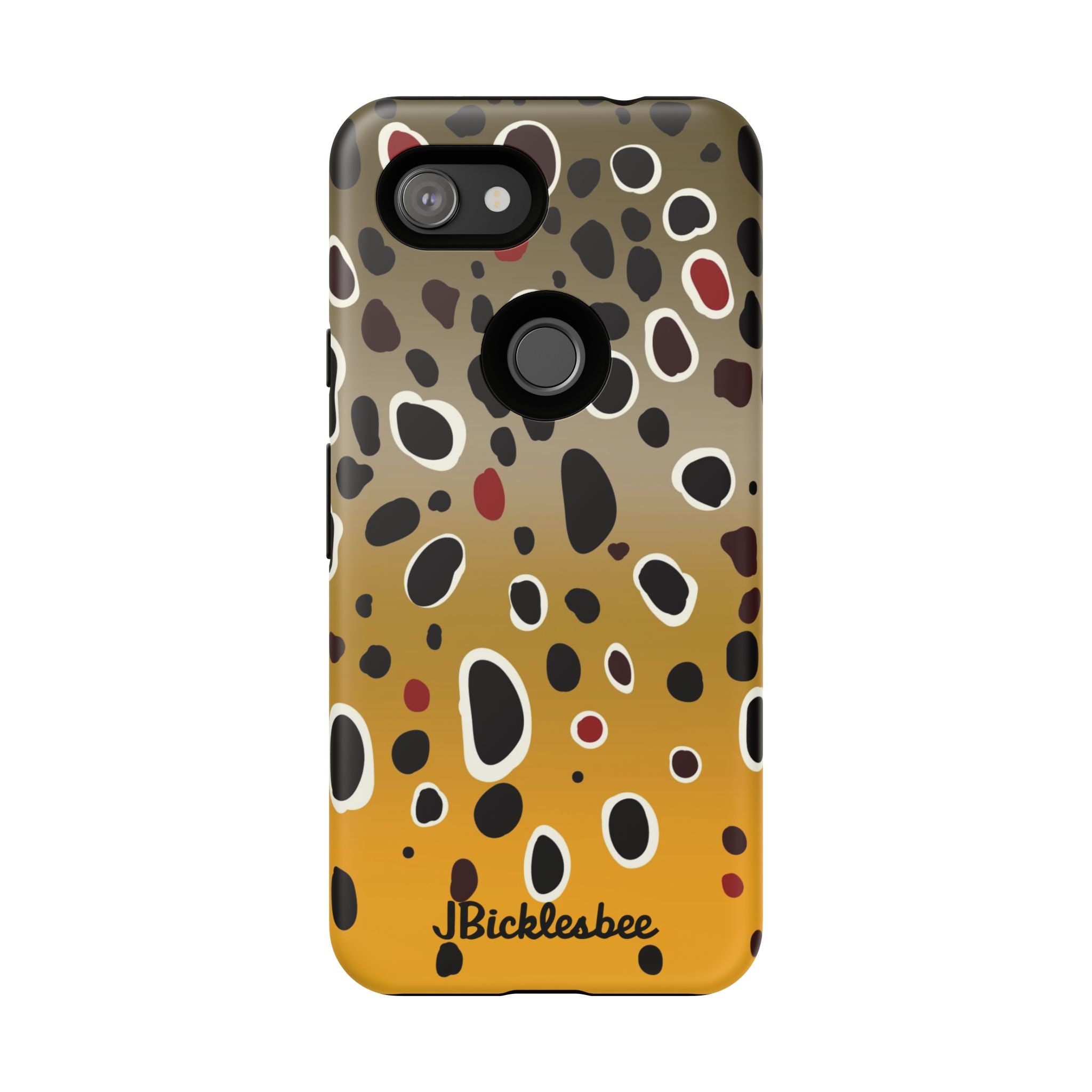 Brown Trout Pattern Pixel Tough Case