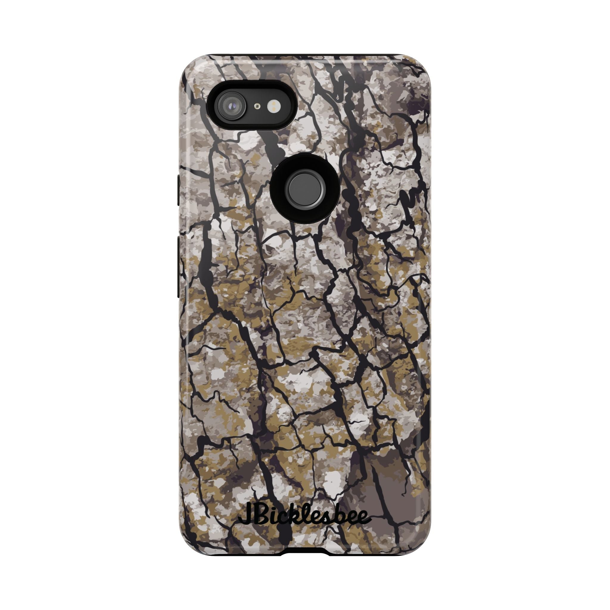 Alpha Tree Bark Camo Pixel Tough Case