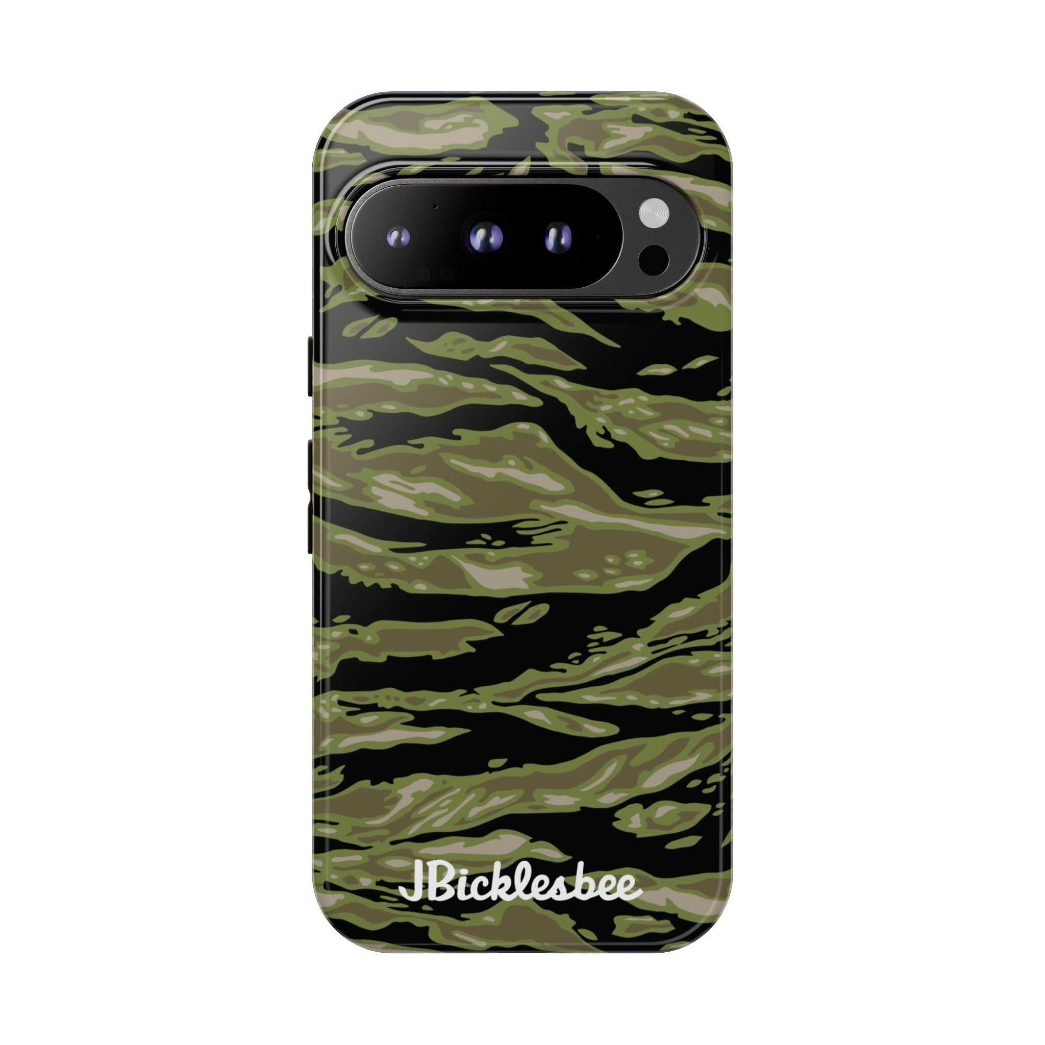 Retro Woodland Camo Tiger Stripe Pixel Tough Case