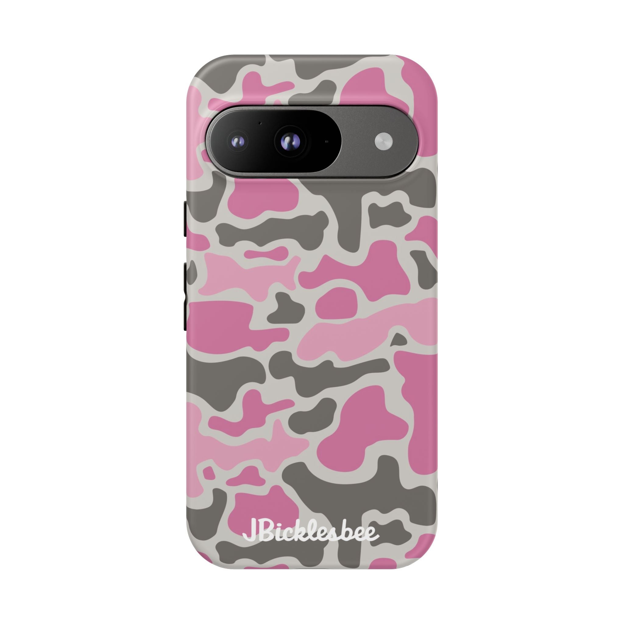 Pink Retro Duck Camo Pixel Tough Case