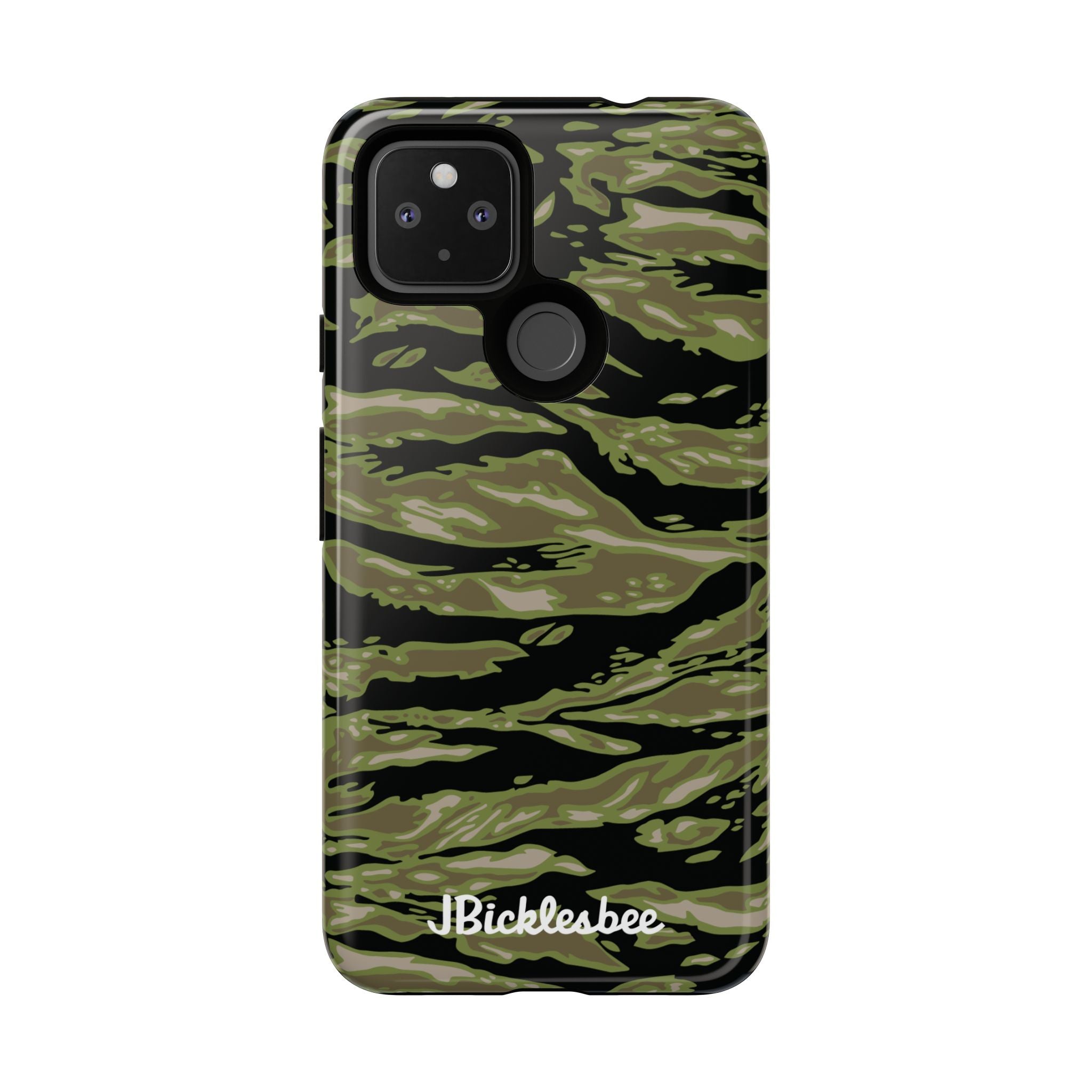 Retro Woodland Camo Tiger Stripe Pixel Tough Case