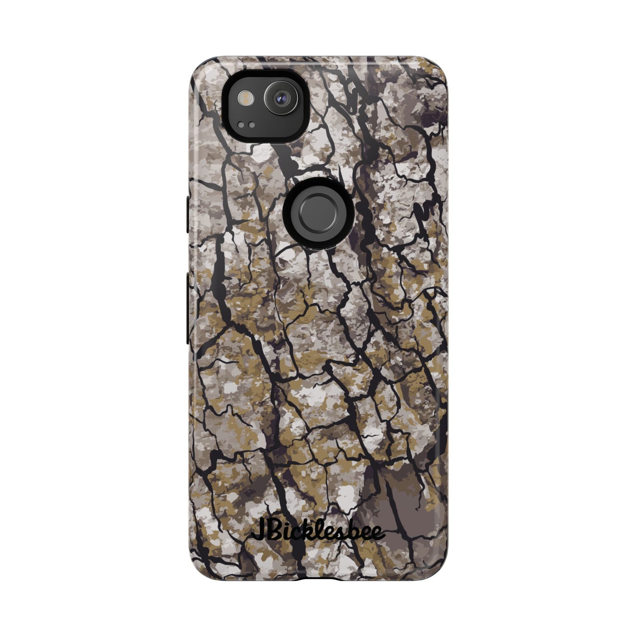 Alpha Tree Bark Camo Pixel Tough Case