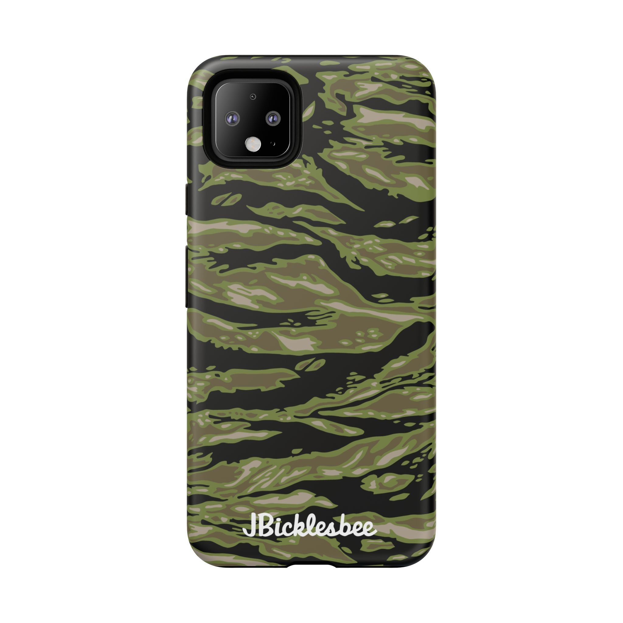 Retro Woodland Camo Tiger Stripe Pixel Tough Case