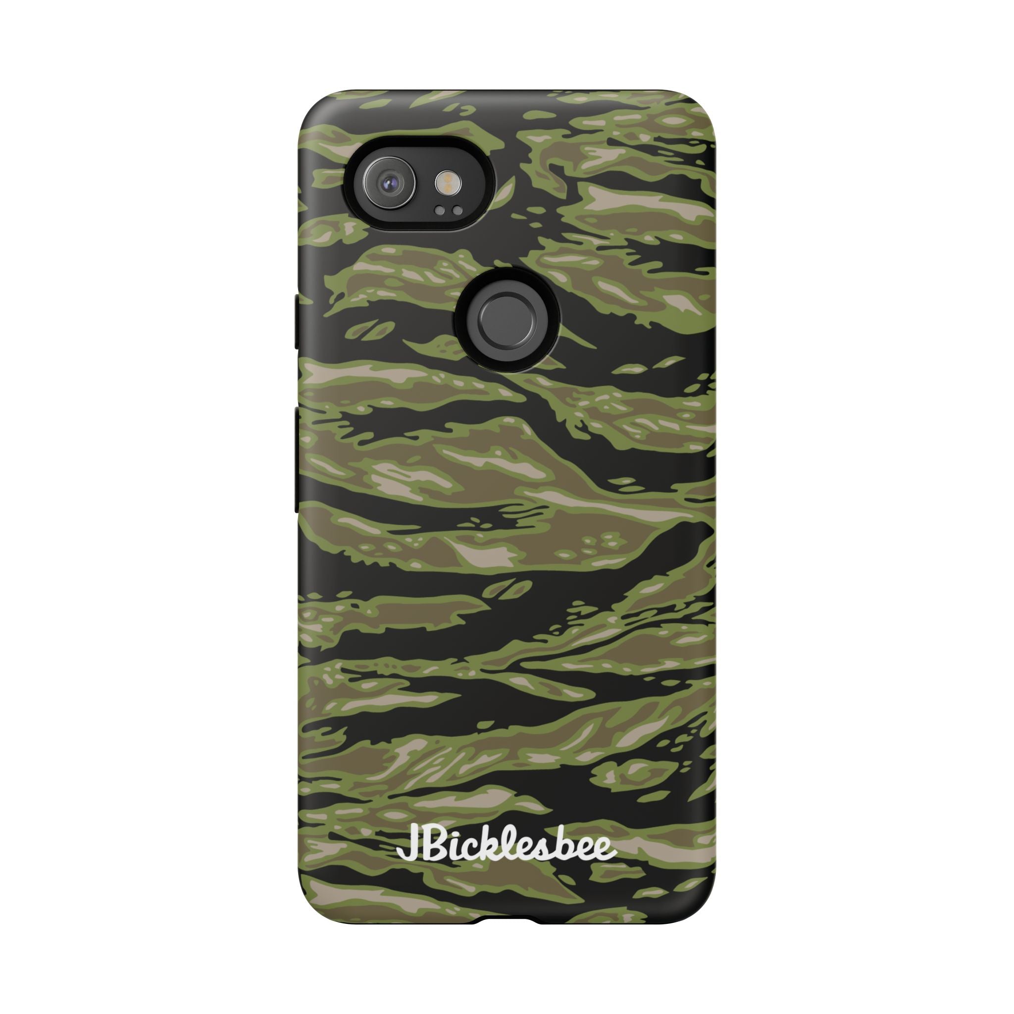 Retro Woodland Camo Tiger Stripe Pixel Tough Case