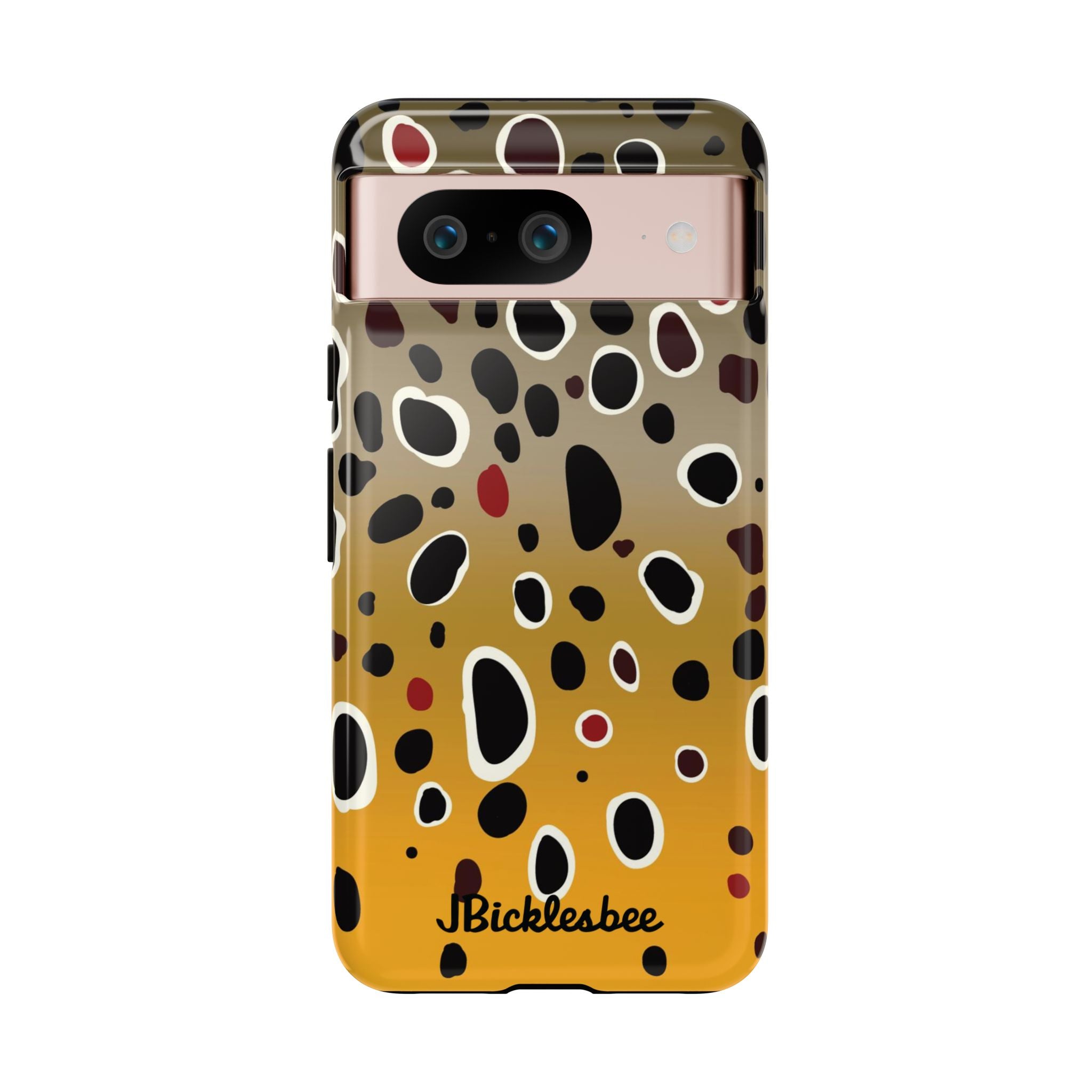 Brown Trout Pattern Pixel Tough Case