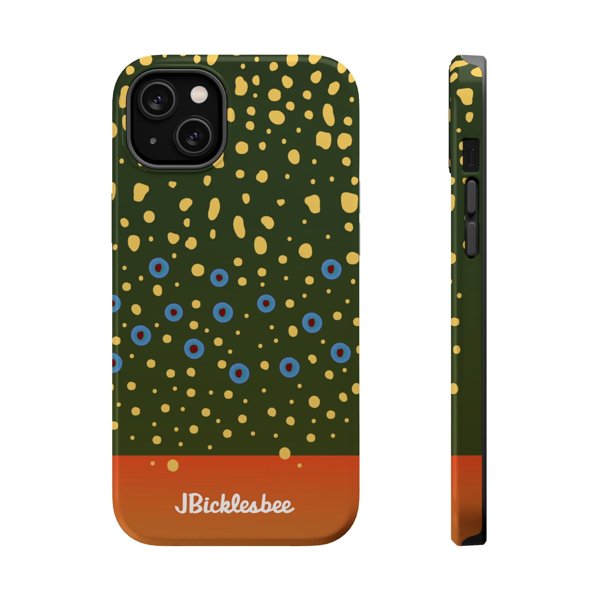 Brook Trout Pattern MagSafe iPhone Case