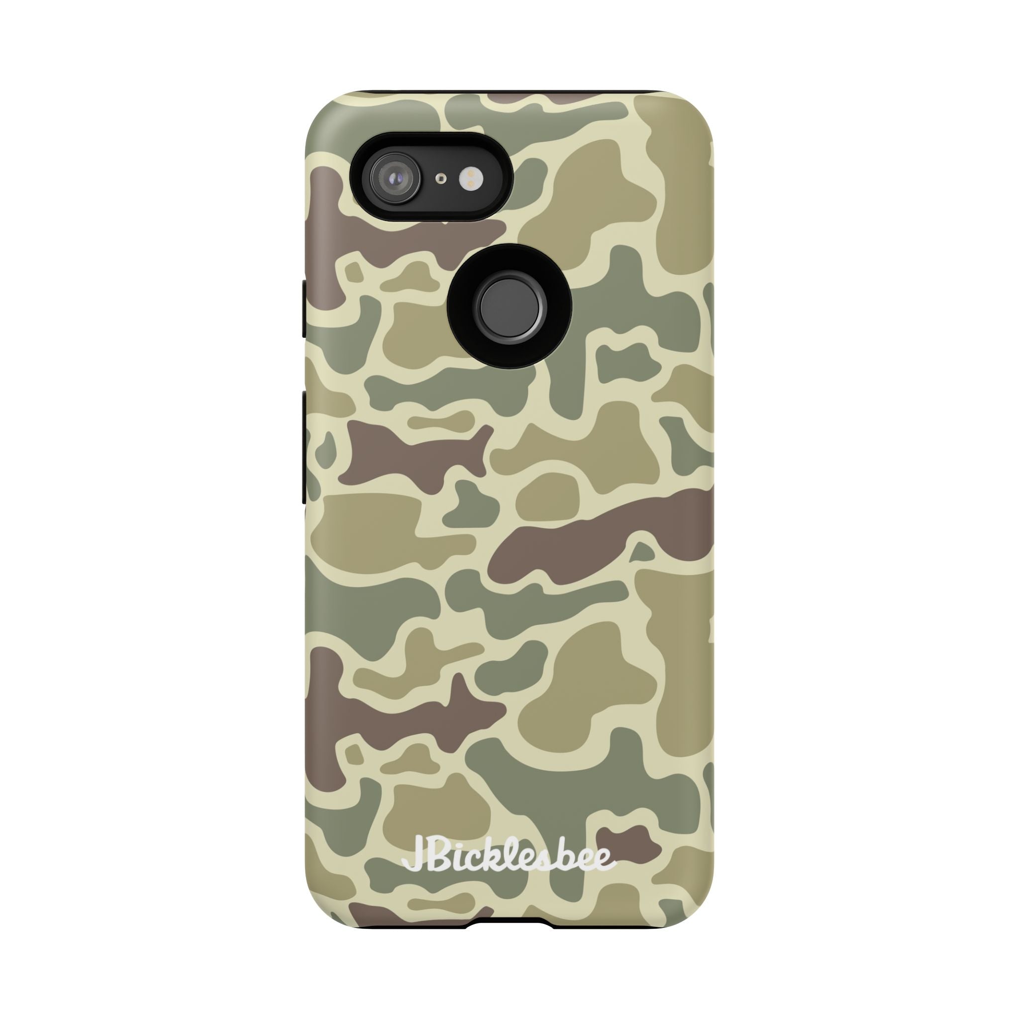 Retro Forest Duck Camo Pixel Tough Case