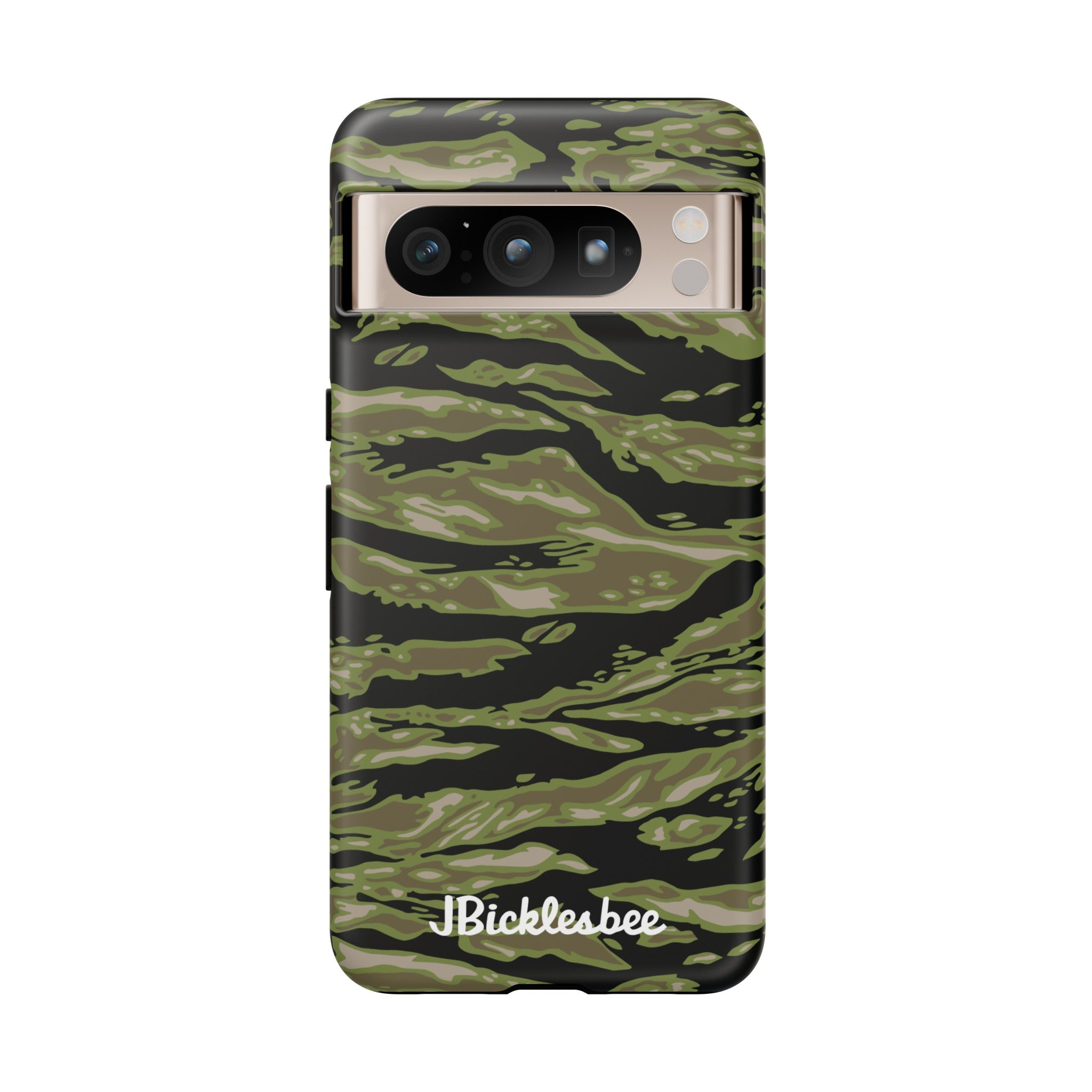 Retro Woodland Camo Tiger Stripe Pixel ToughCase