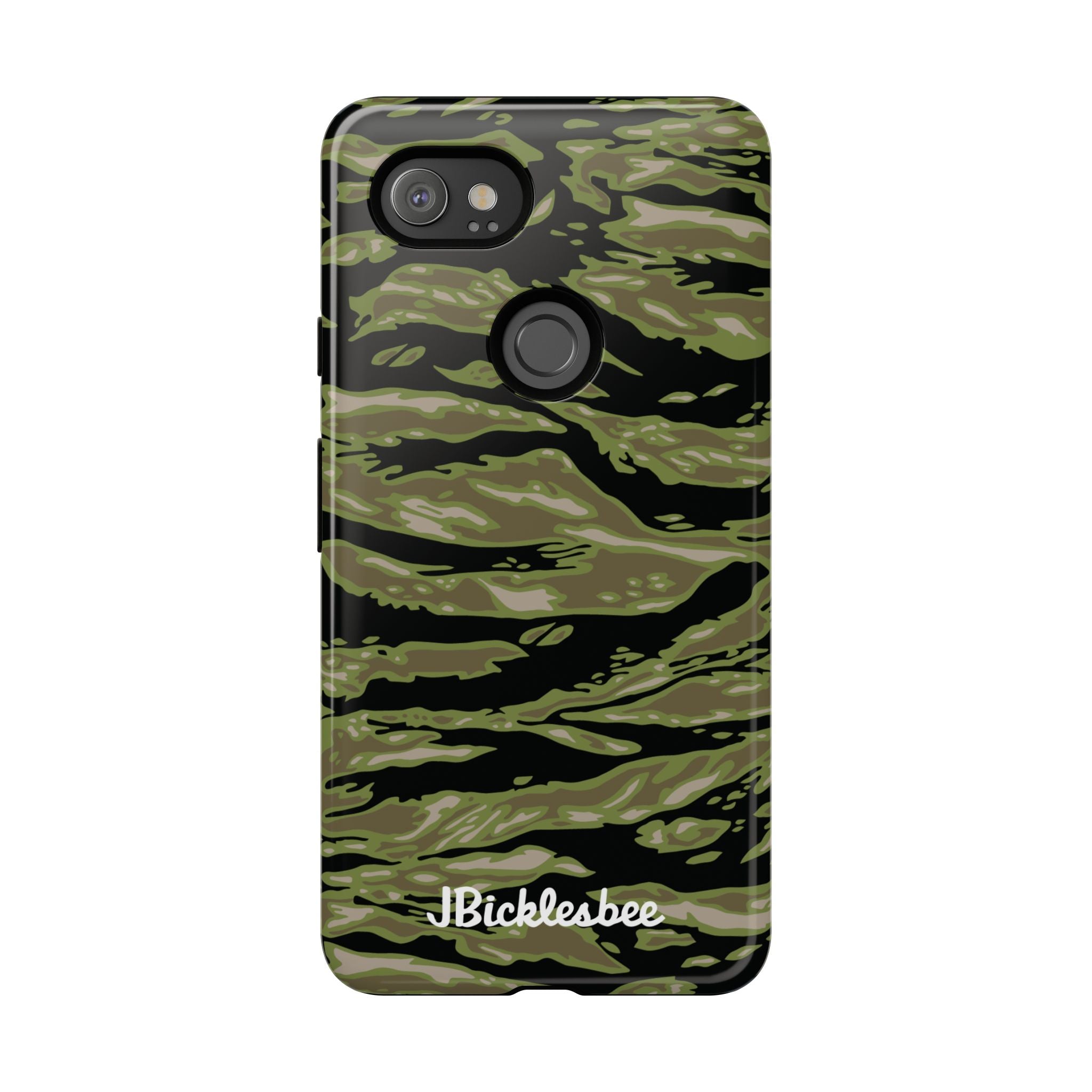 Retro Woodland Camo Tiger Stripe Pixel Tough Case