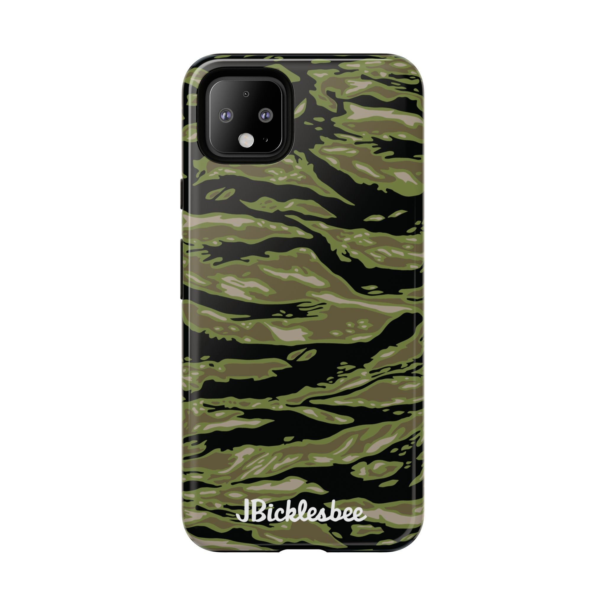 Retro Woodland Camo Tiger Stripe Pixel Tough Case