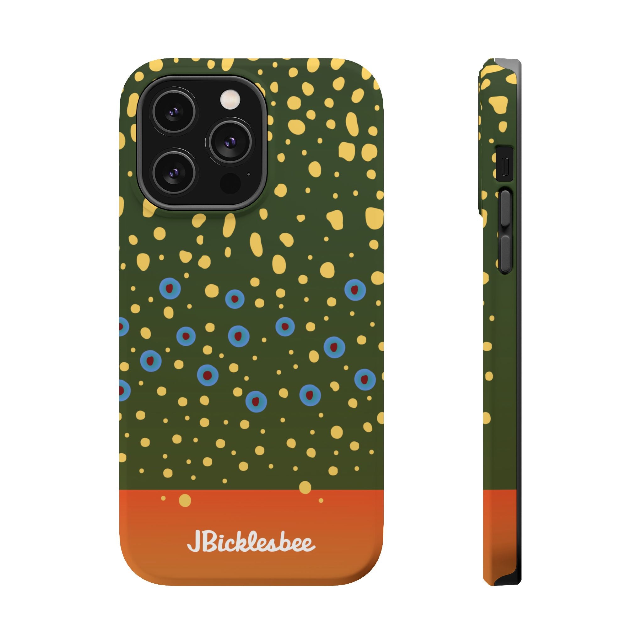 Brook Trout Pattern MagSafe iPhone Case