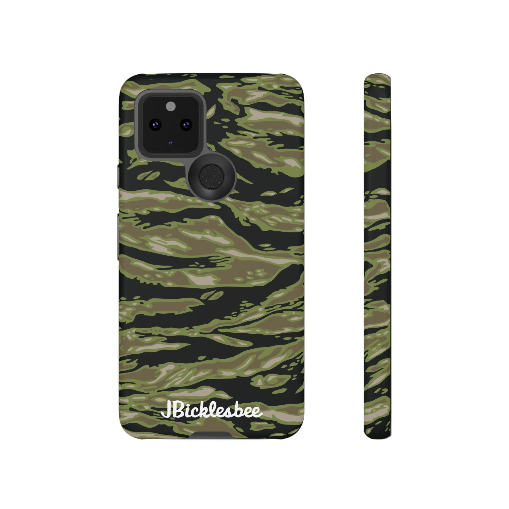 Retro Woodland Camo Tiger Stripe Pixel ToughCase