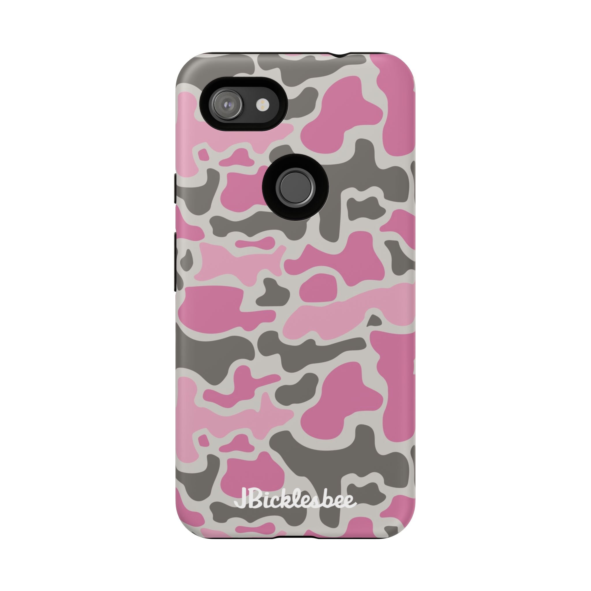 Pink Retro Duck Camo Pixel Tough Case