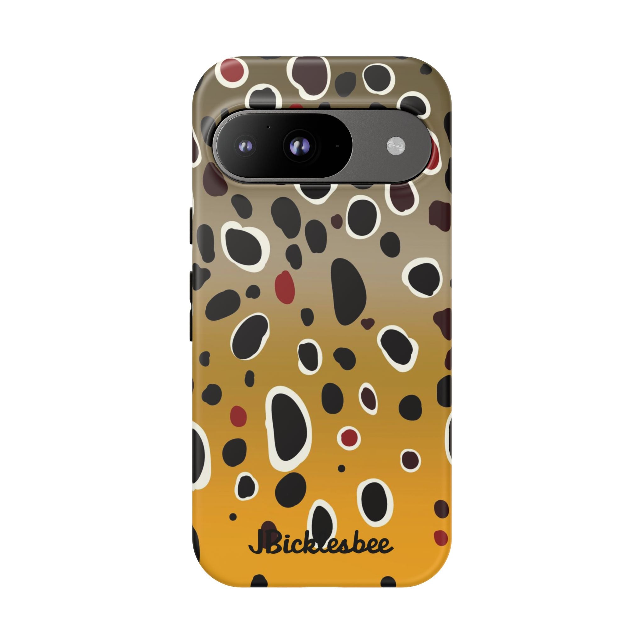 Brown Trout Pattern Pixel Tough Case