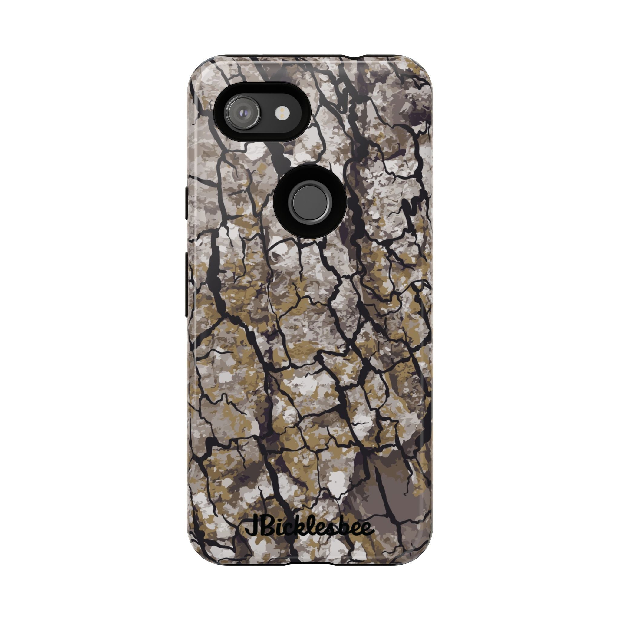 Alpha Tree Bark Camo Pixel Tough Case