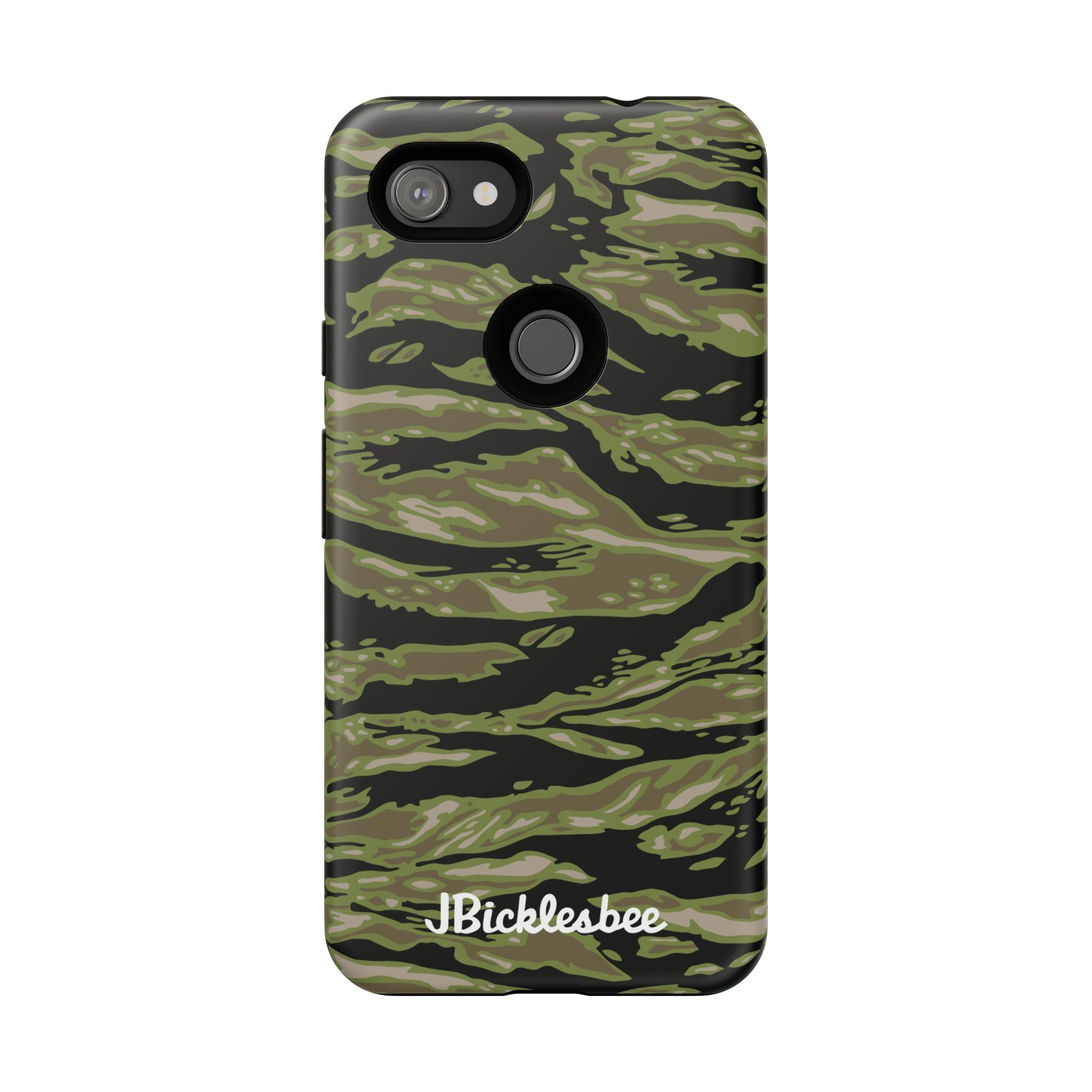 Retro Woodland Camo Tiger Stripe Pixel Tough Case