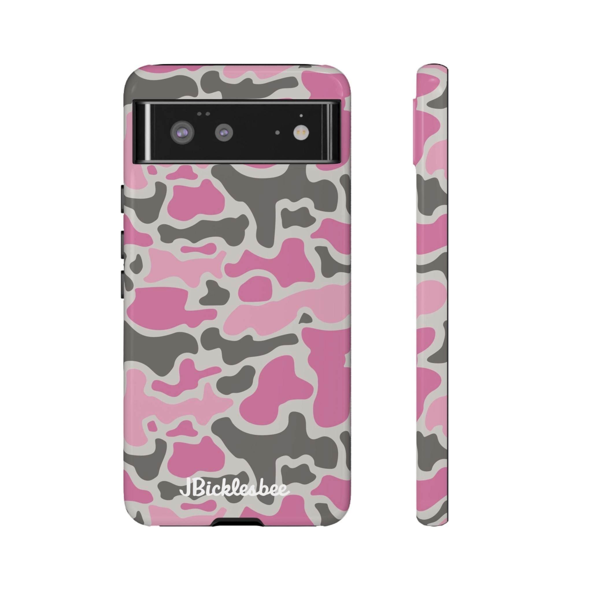 Pink Retro Duck Camo Pixel Tough Case