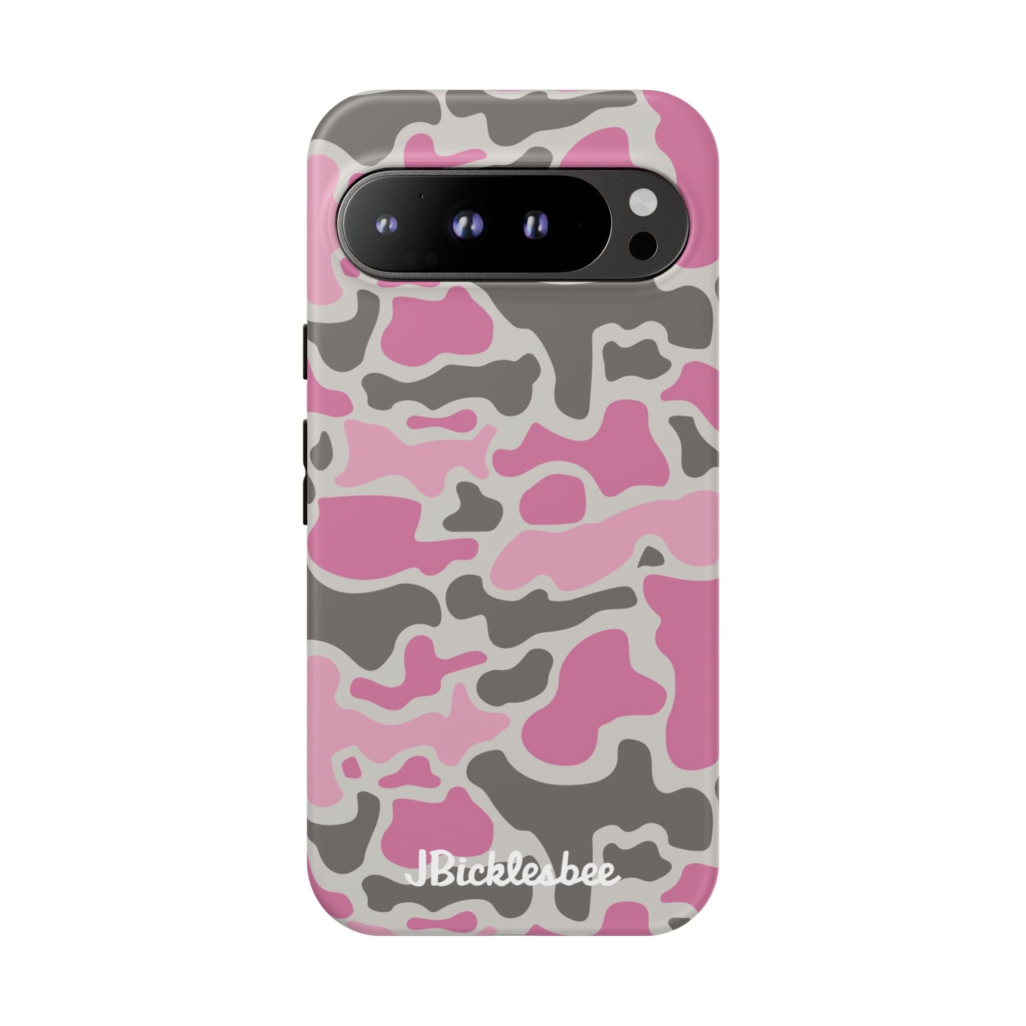 Pink Retro Duck Camo Pixel Tough Case