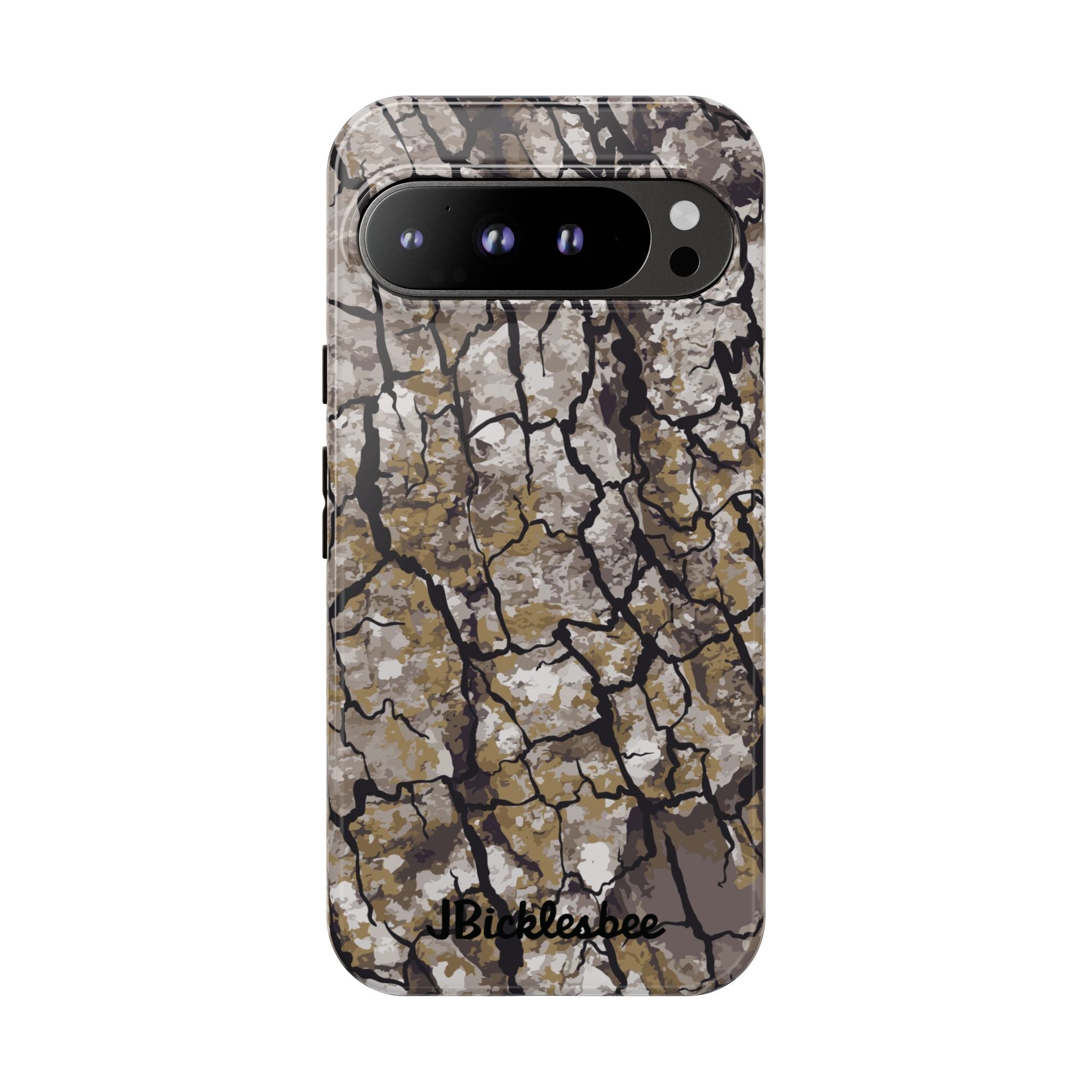 Alpha Tree Bark Camo Pixel Tough Case