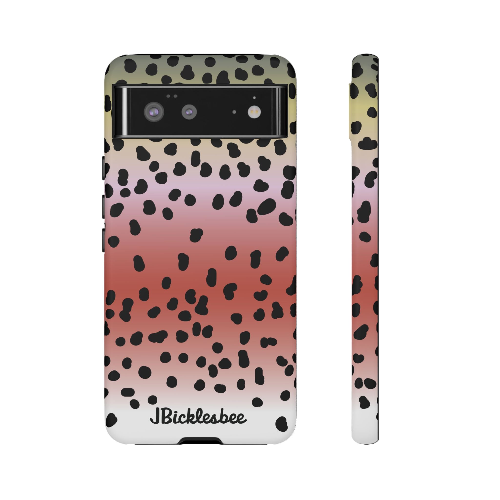 Rainbow Trout Pattern Pixel Tough Case