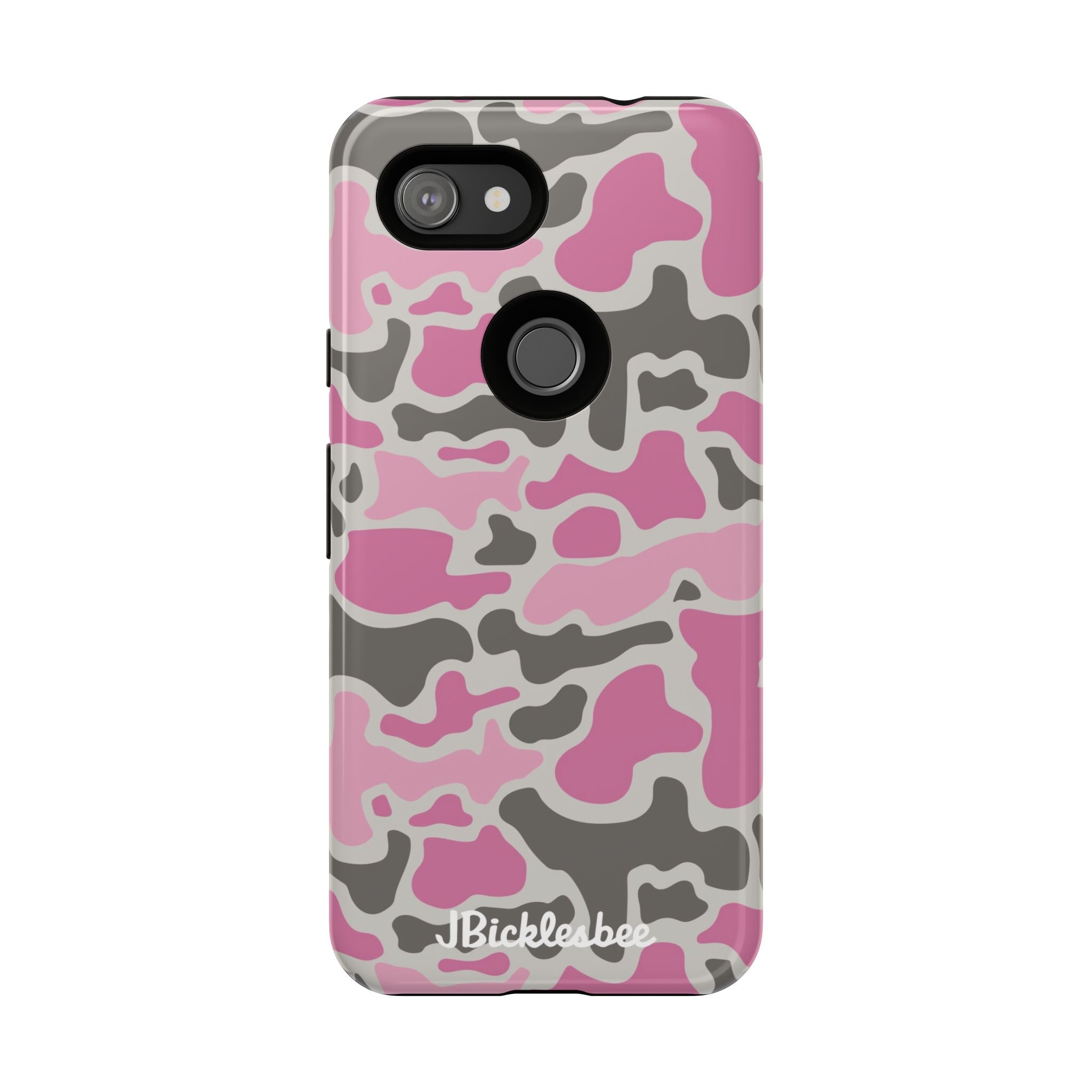 Pink Retro Duck Camo Pixel Tough Case