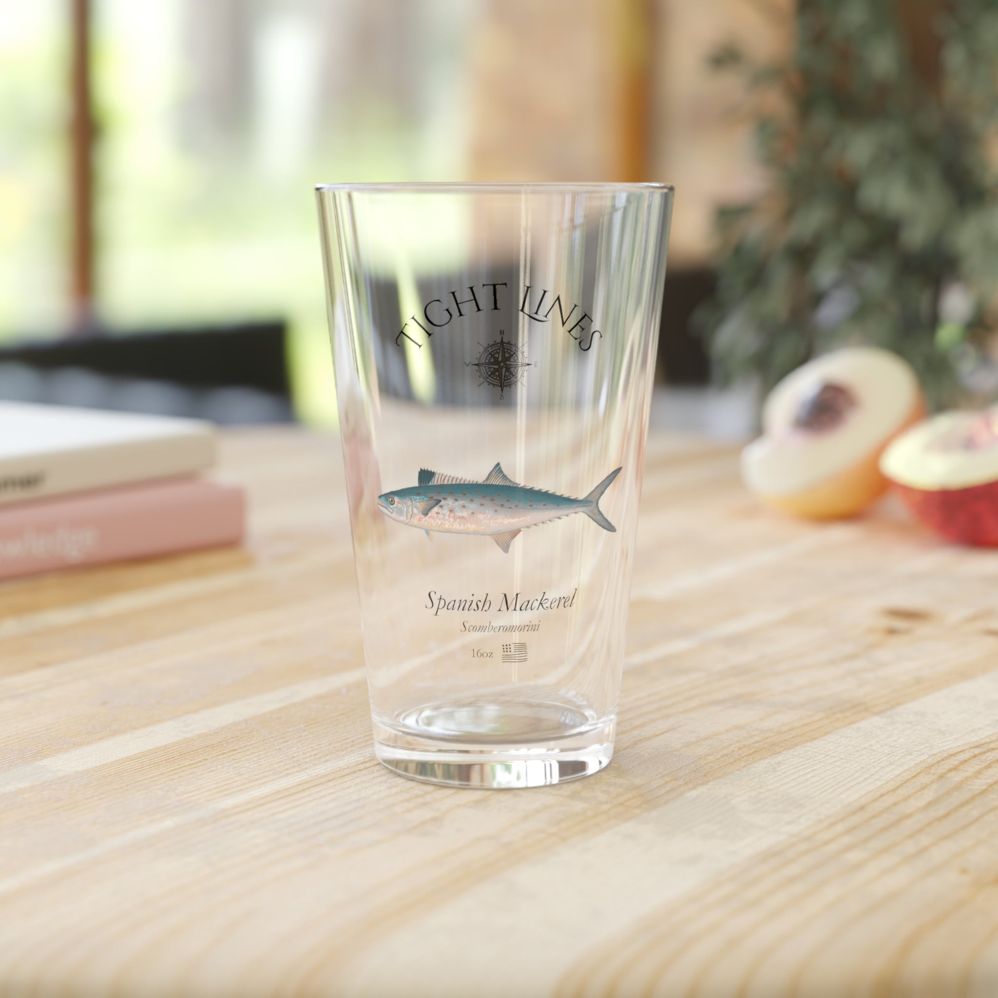 Spanish Mackerel Pint Glass