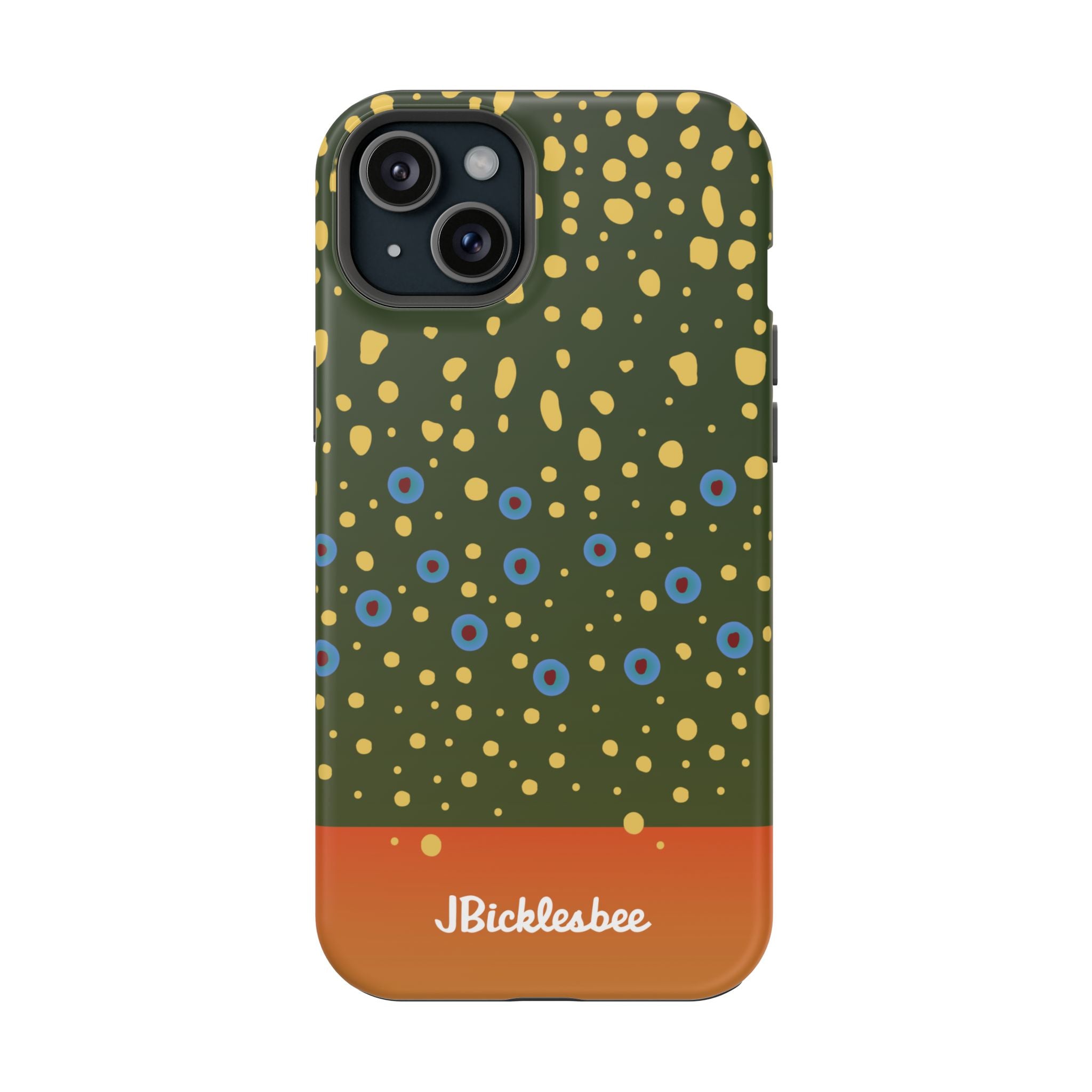 Brook Trout Pattern MagSafe iPhone Case