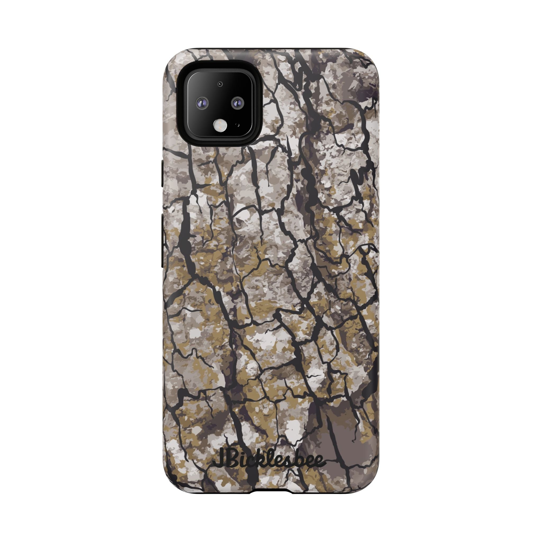 Alpha Tree Bark Camo Pixel Tough Case