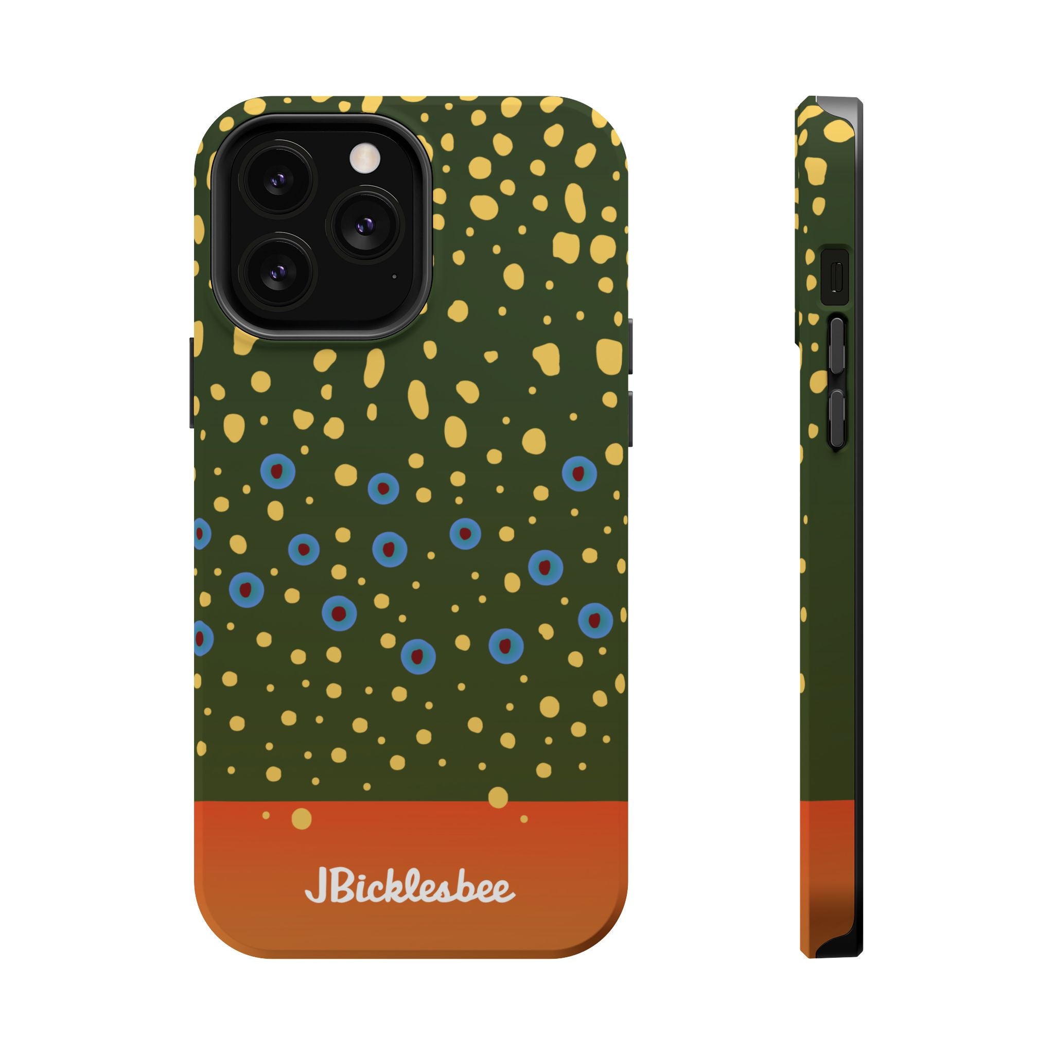 Brook Trout Pattern MagSafe iPhone Case