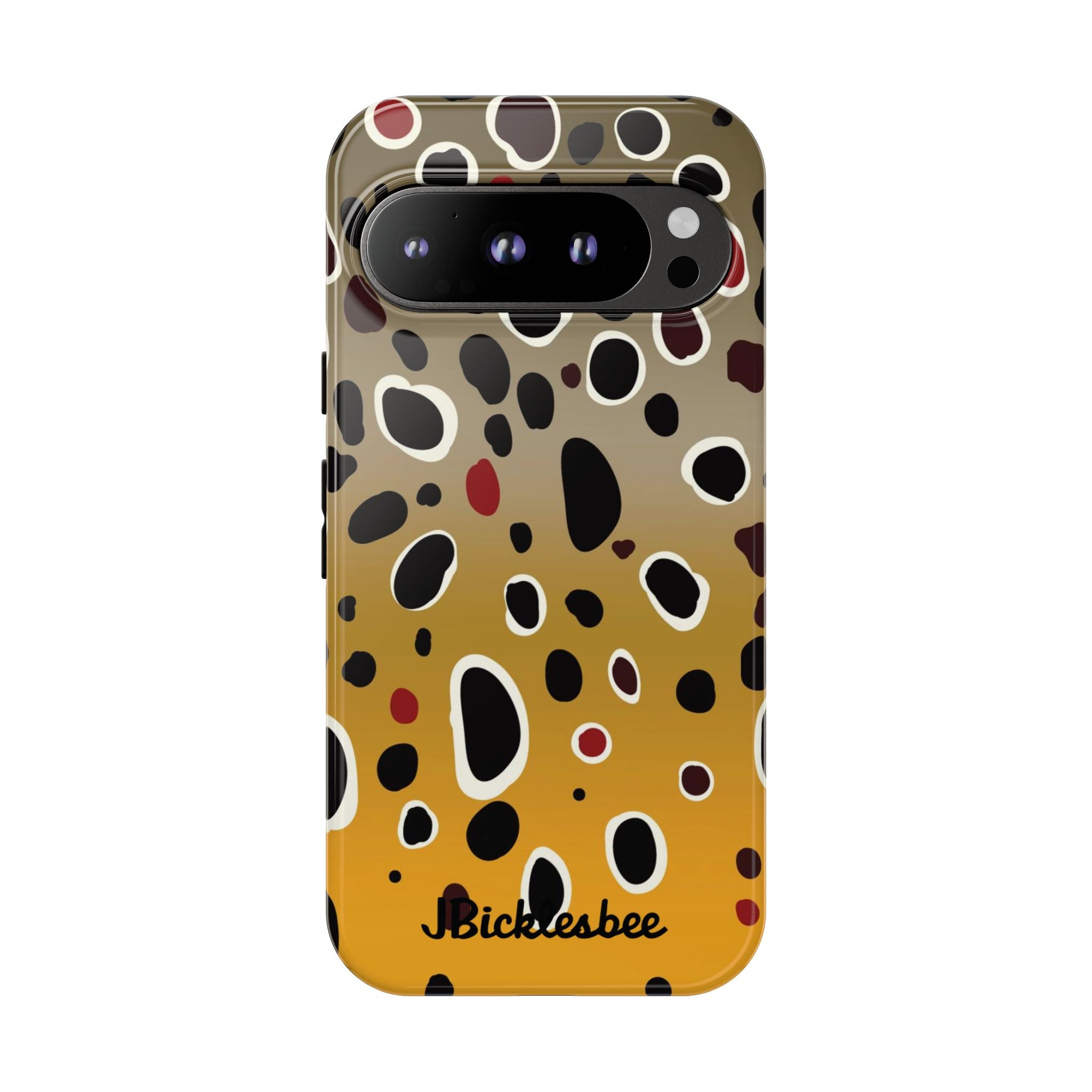 Brown Trout Pattern Pixel Tough Case