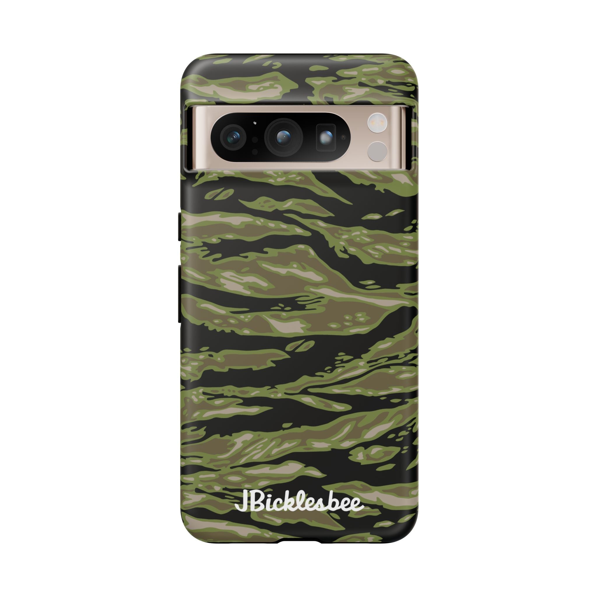 Retro Woodland Camo Tiger Stripe Pixel Tough Case