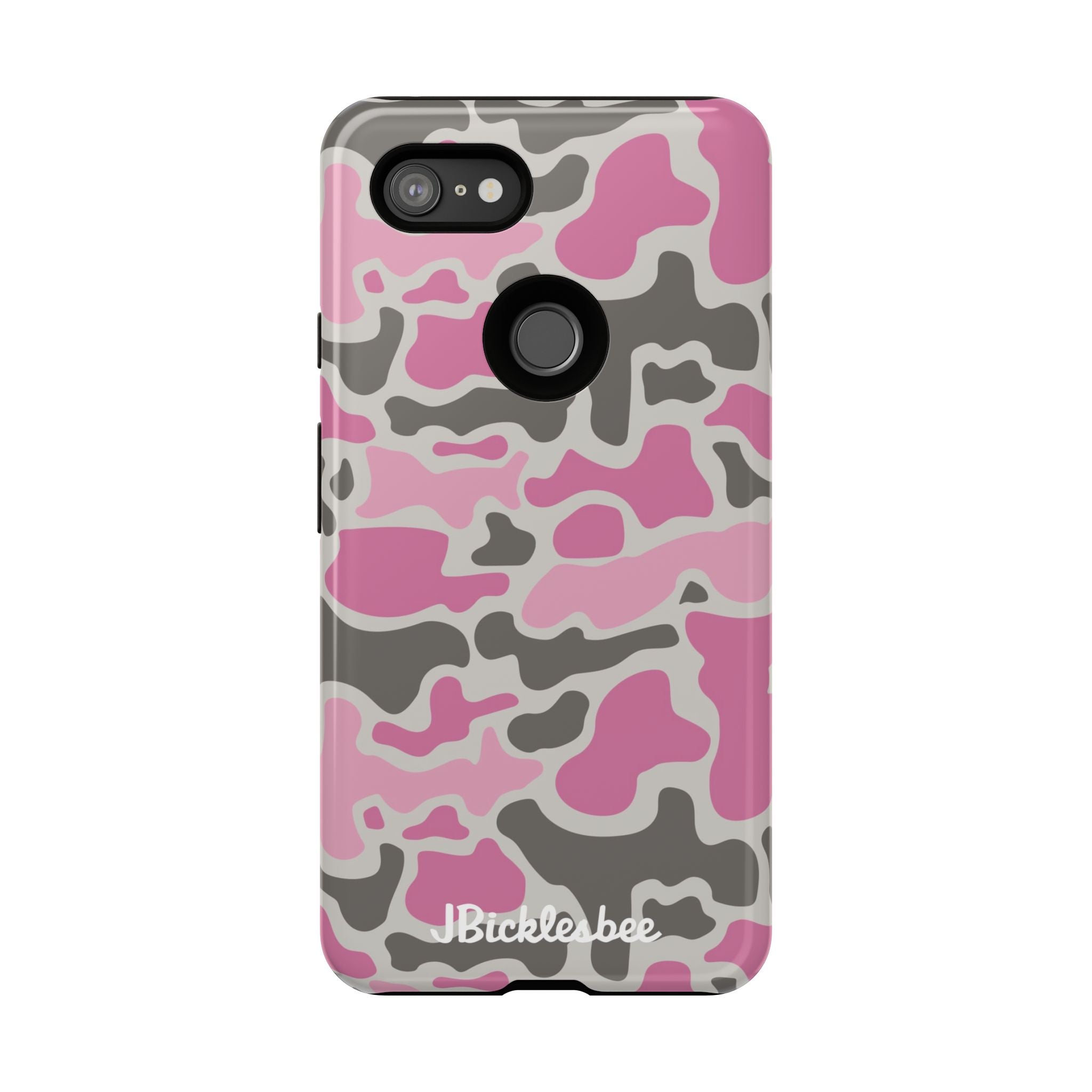 Pink Retro Duck Camo Pixel Tough Case