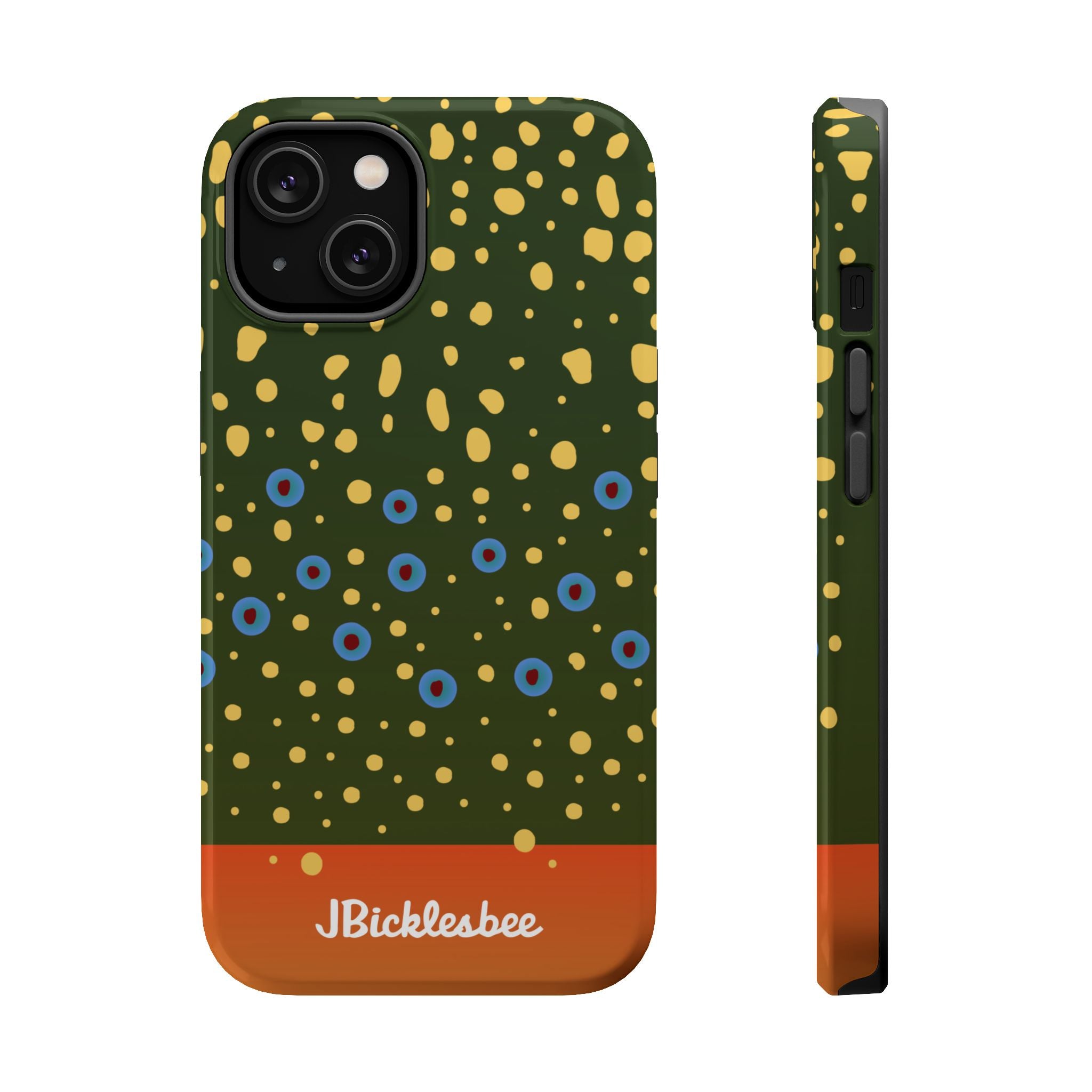 Brook Trout Pattern MagSafe iPhone Case