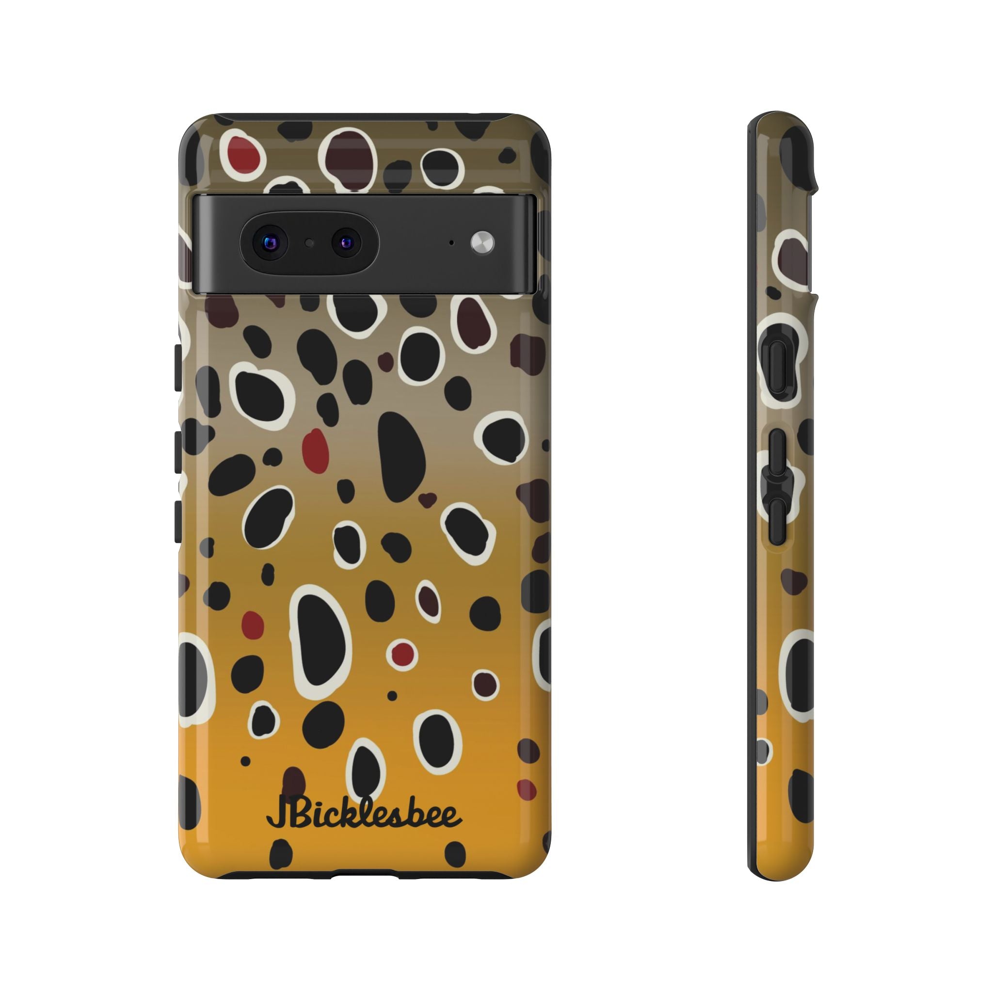 Brown Trout Pattern Pixel Tough Case