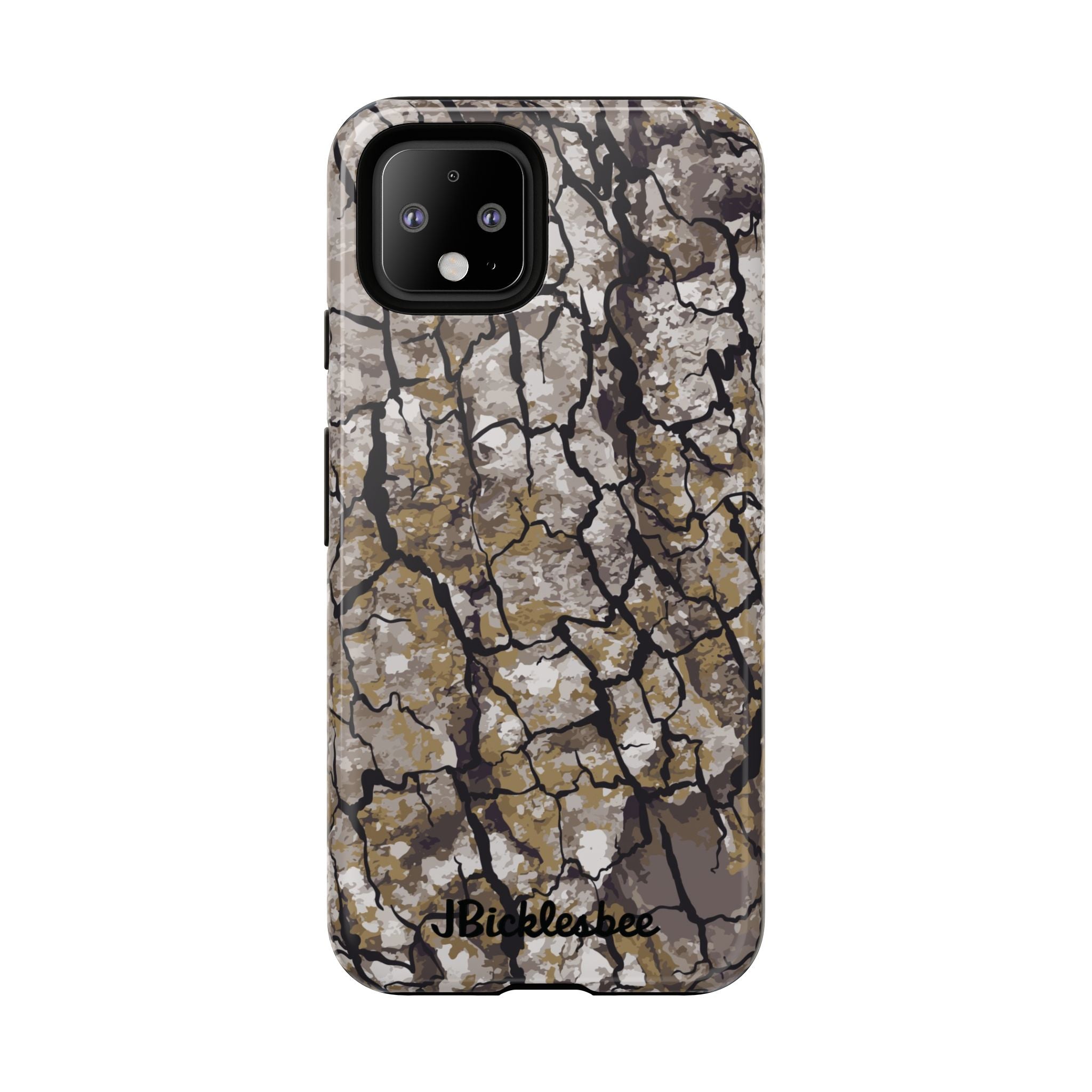 Alpha Tree Bark Camo Pixel Tough Case