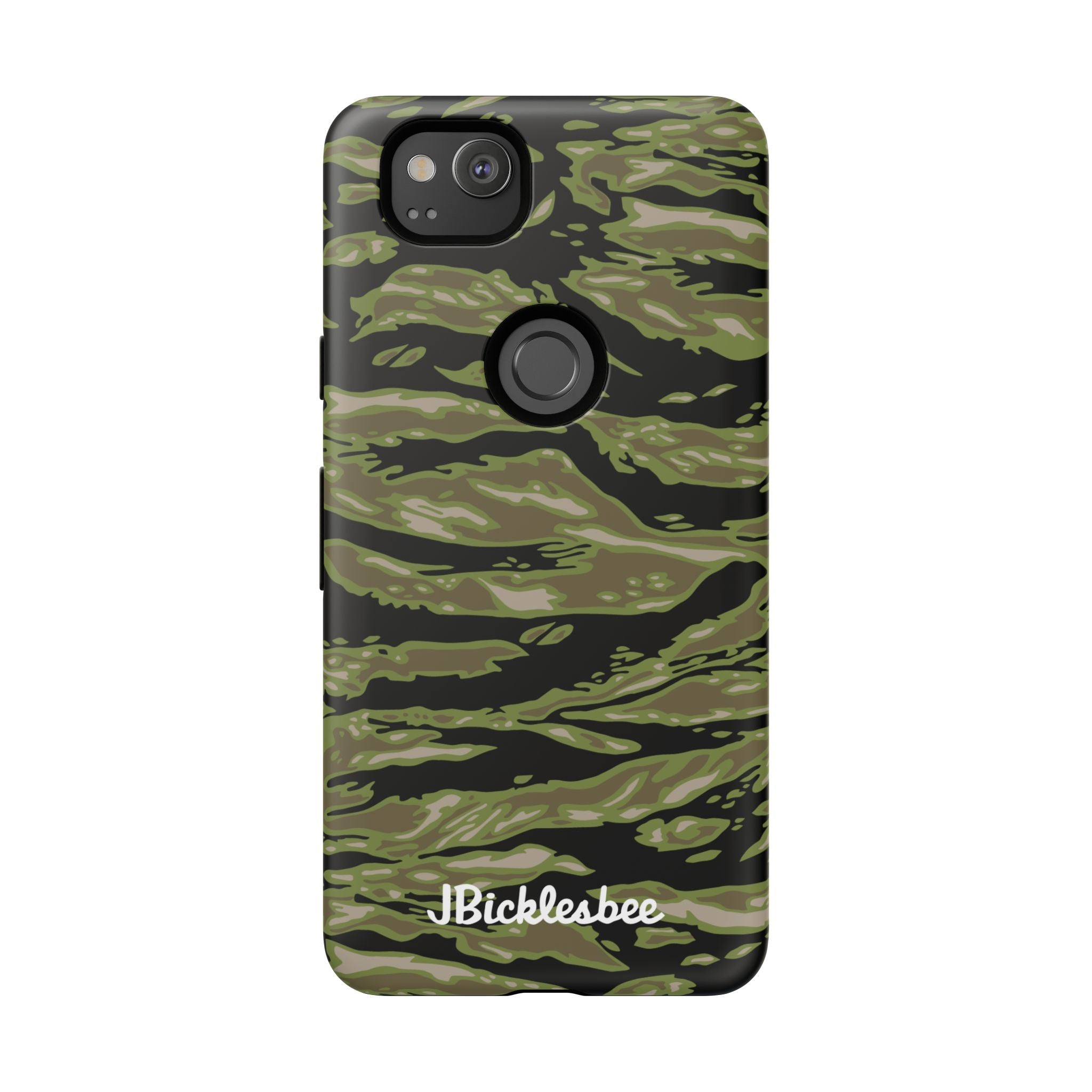 Retro Woodland Camo Tiger Stripe Pixel Tough Case