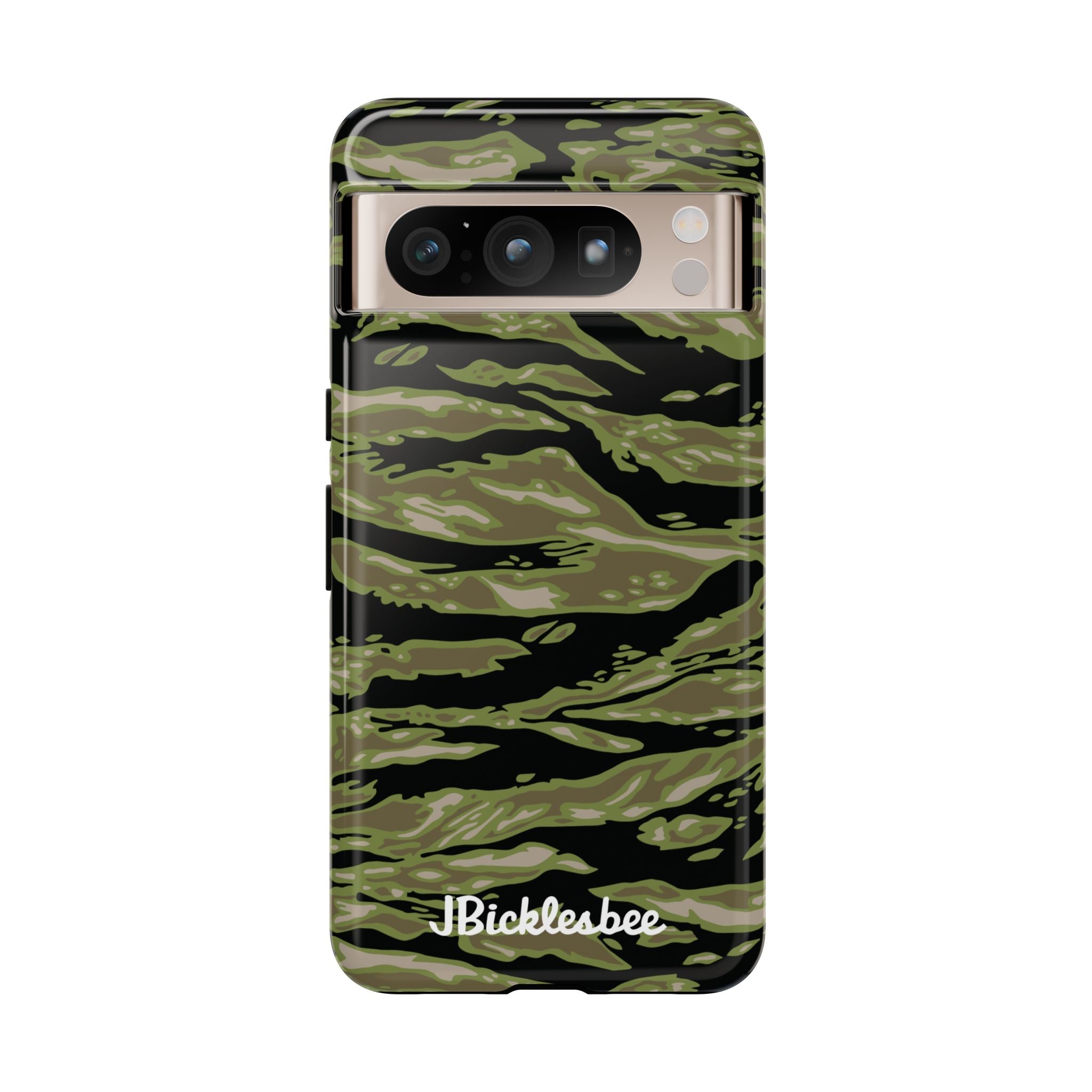 Retro Woodland Camo Tiger Stripe Pixel Tough Case