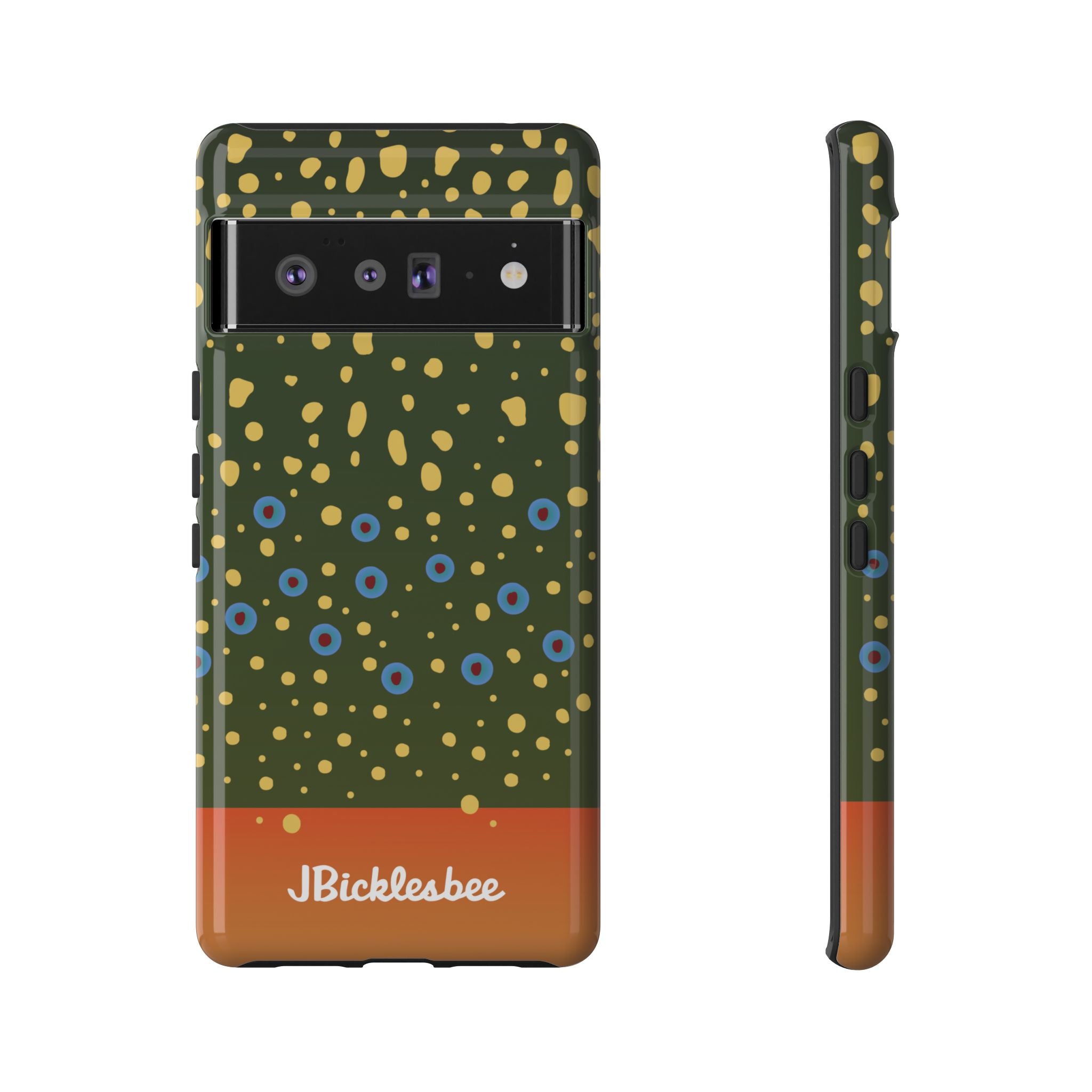 Brook Trout Pattern Pixel Tough Case