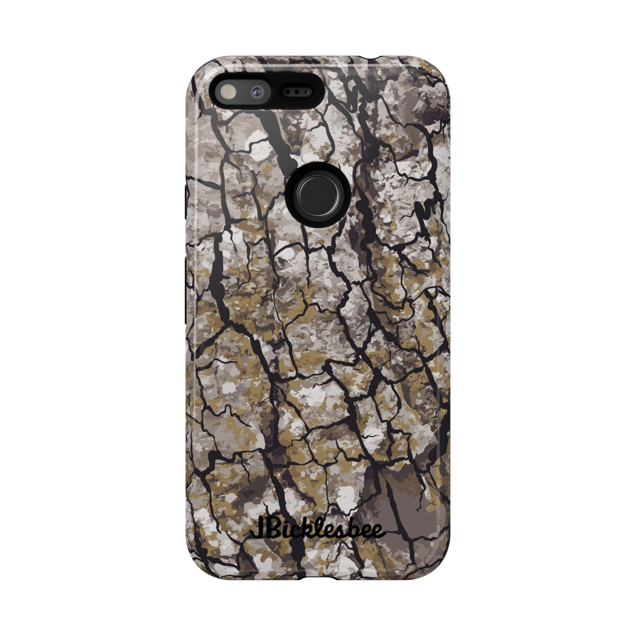 Alpha Tree Bark Camo Pixel Tough Case